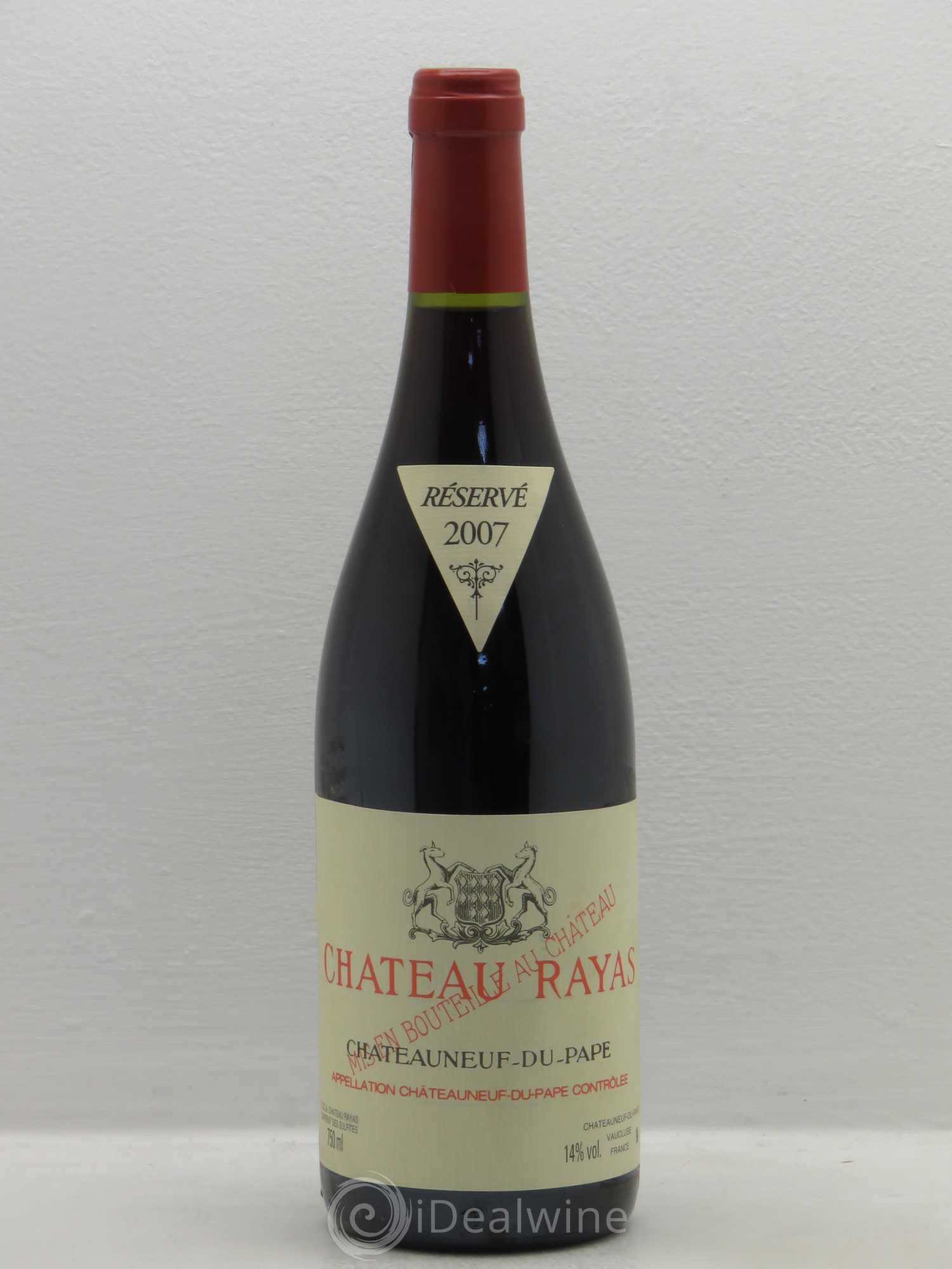 Châteauneuf-du-Pape Château Rayas Emmanuel Reynaud 2007 - Lot de 1 bouteille - 0