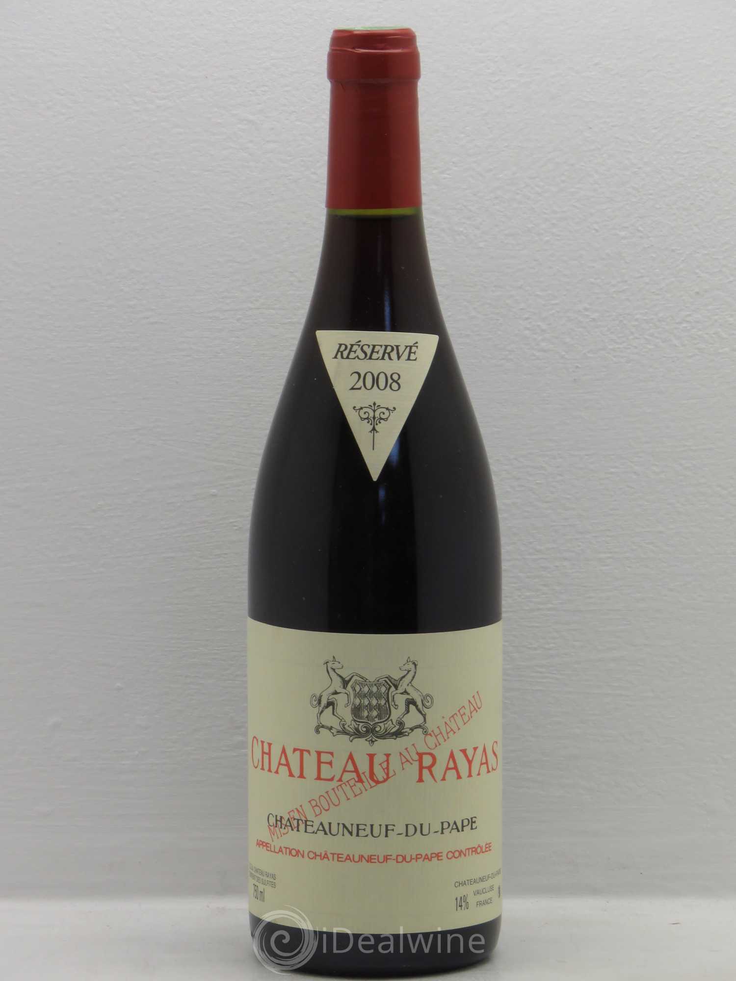 Châteauneuf-du-Pape Château Rayas Emmanuel Reynaud 2008 - Lot de 1 bouteille - 0