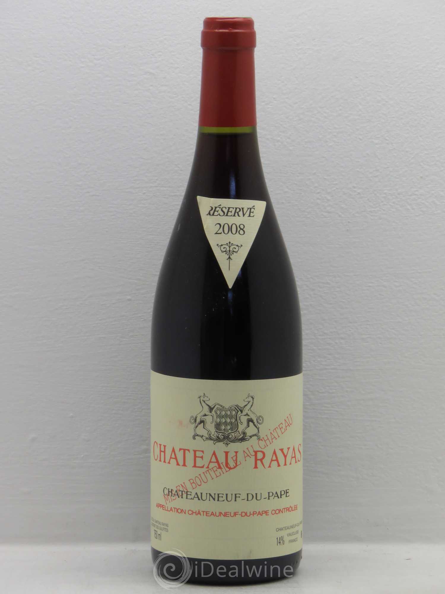 Châteauneuf-du-Pape Château Rayas Emmanuel Reynaud 2008 - Lot de 1 bouteille - 0