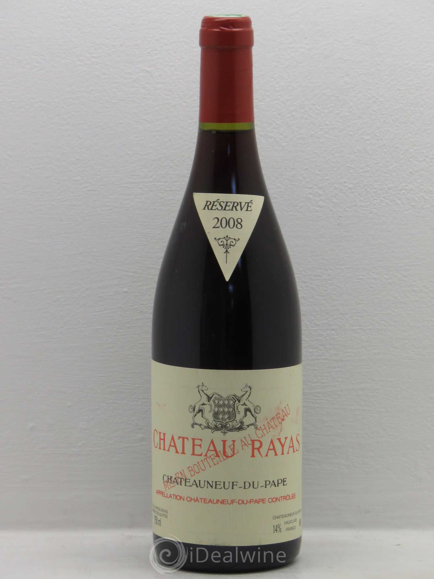 Châteauneuf-du-Pape Château Rayas Emmanuel Reynaud 2008 - Lot de 1 bouteille - 0