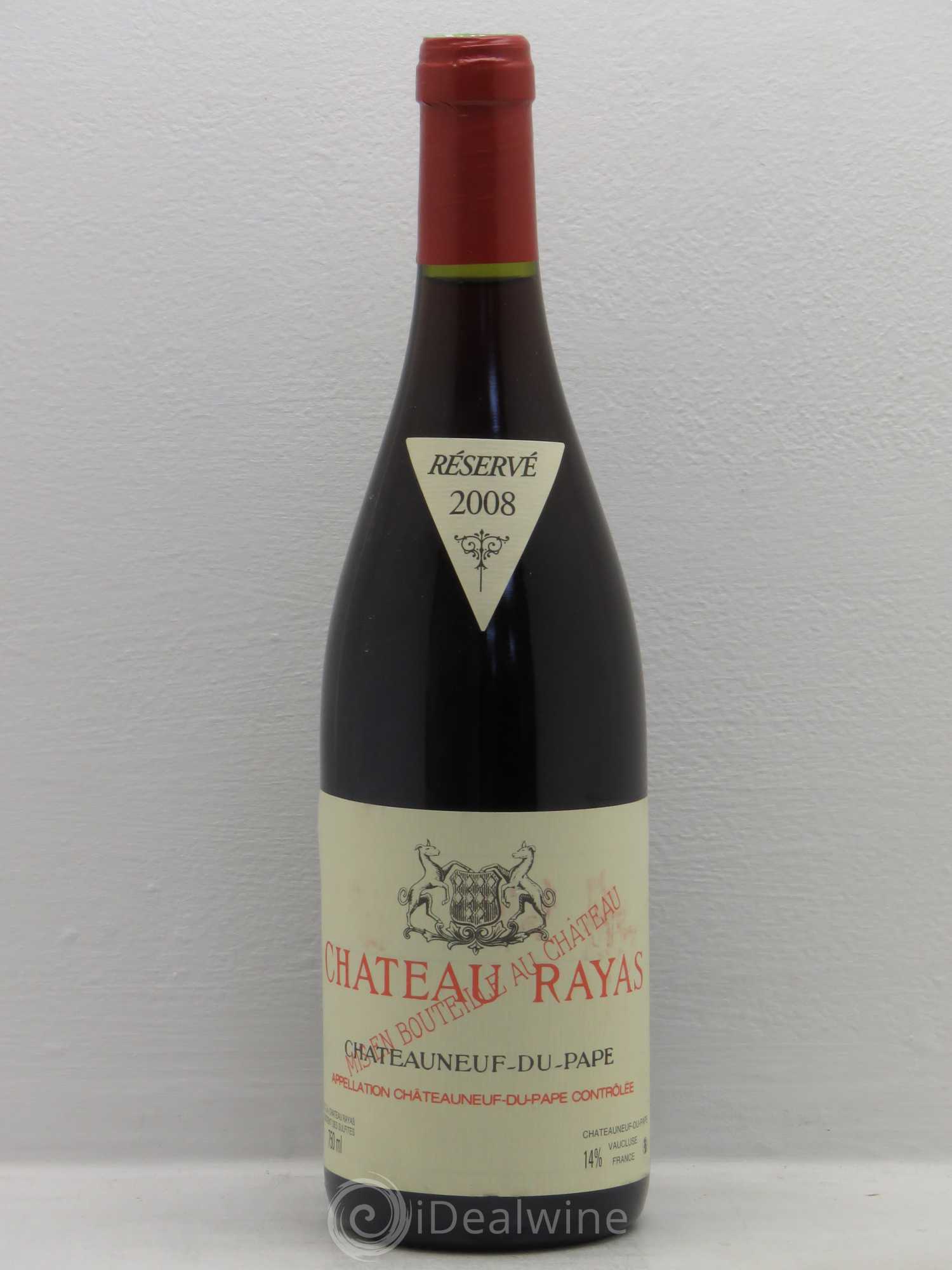 Châteauneuf-du-Pape Château Rayas Emmanuel Reynaud 2008 - Lot de 1 bouteille - 0