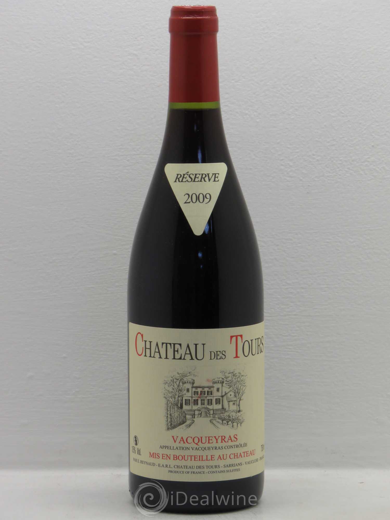 Vacqueyras Château des Tours Emmanuel Reynaud 2009 - Lot de 1 bouteille - 0