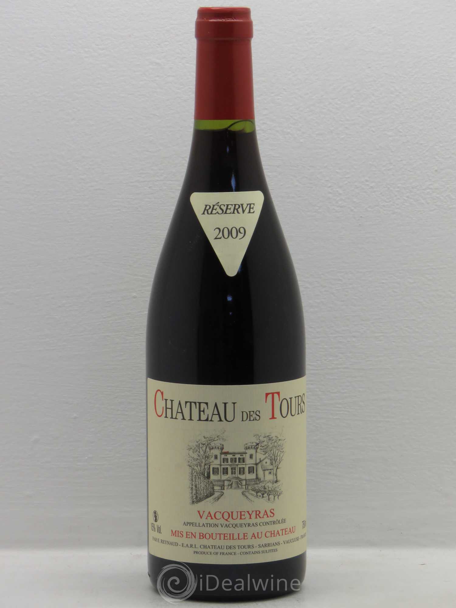 Vacqueyras Château des Tours Emmanuel Reynaud 2009 - Lot de 1 bouteille - 0