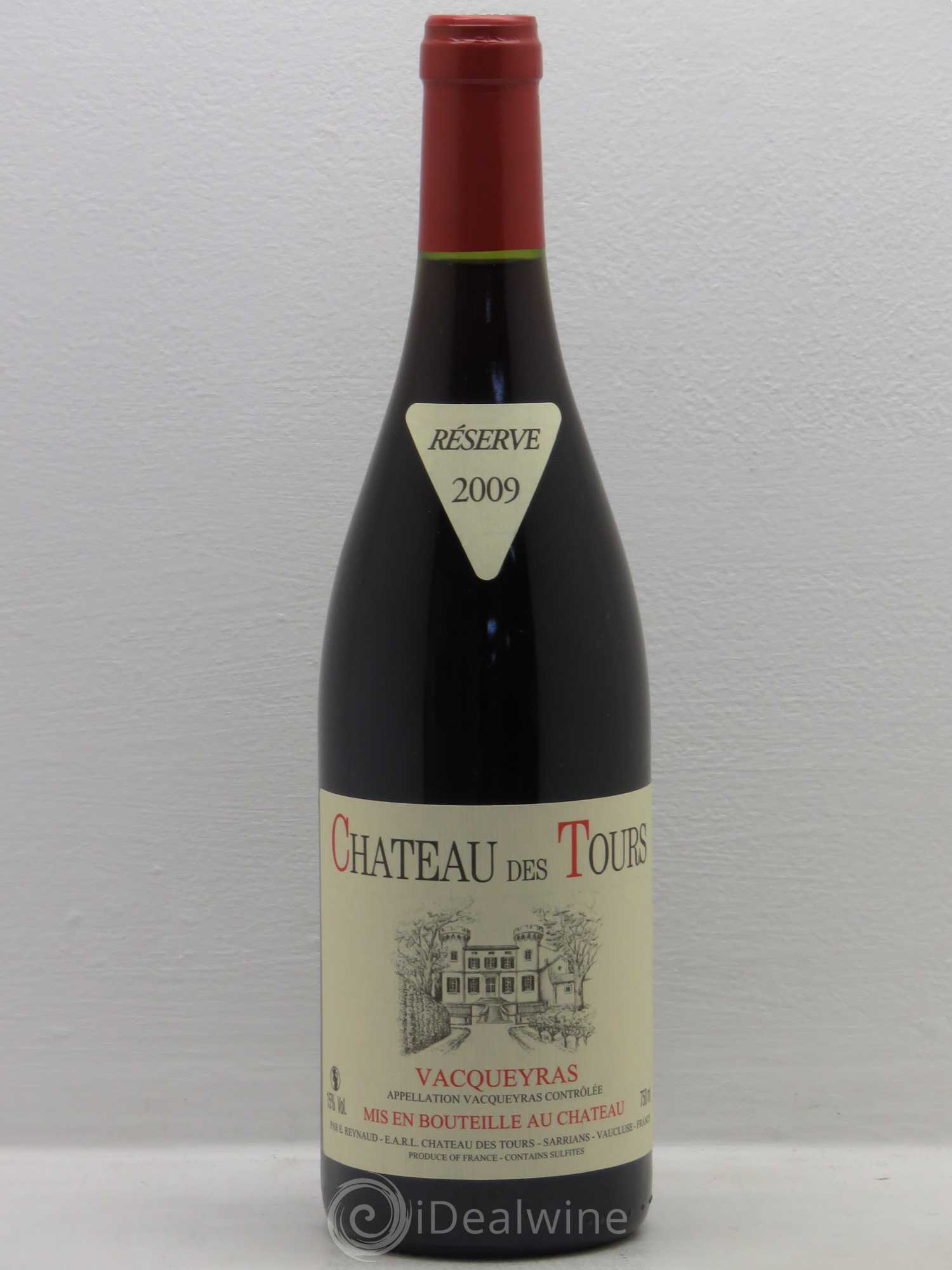 Vacqueyras Château des Tours Emmanuel Reynaud 2009 - Lot de 1 bouteille - 0