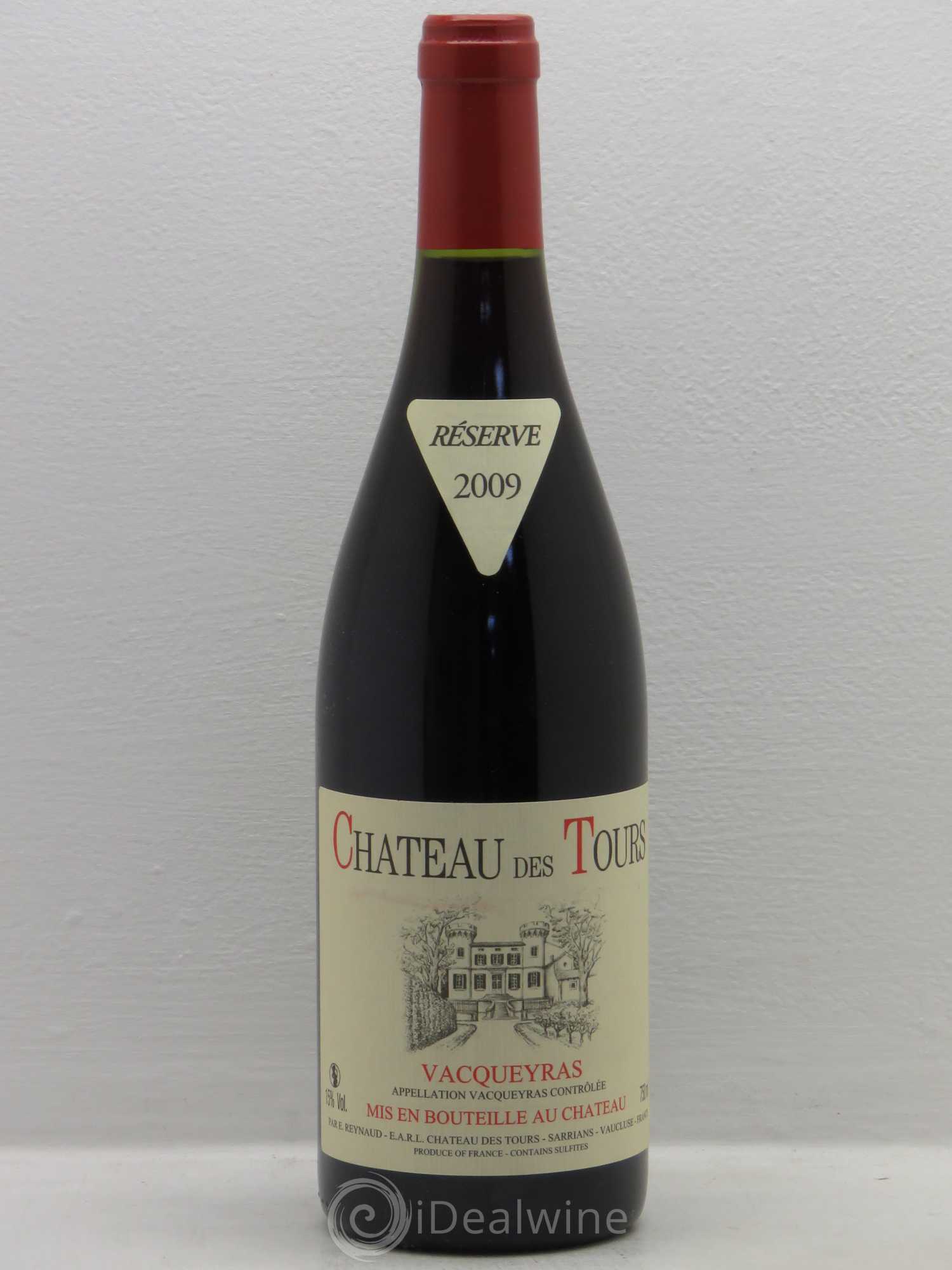 Vacqueyras Château des Tours Emmanuel Reynaud 2009 - Lot de 1 bouteille - 0