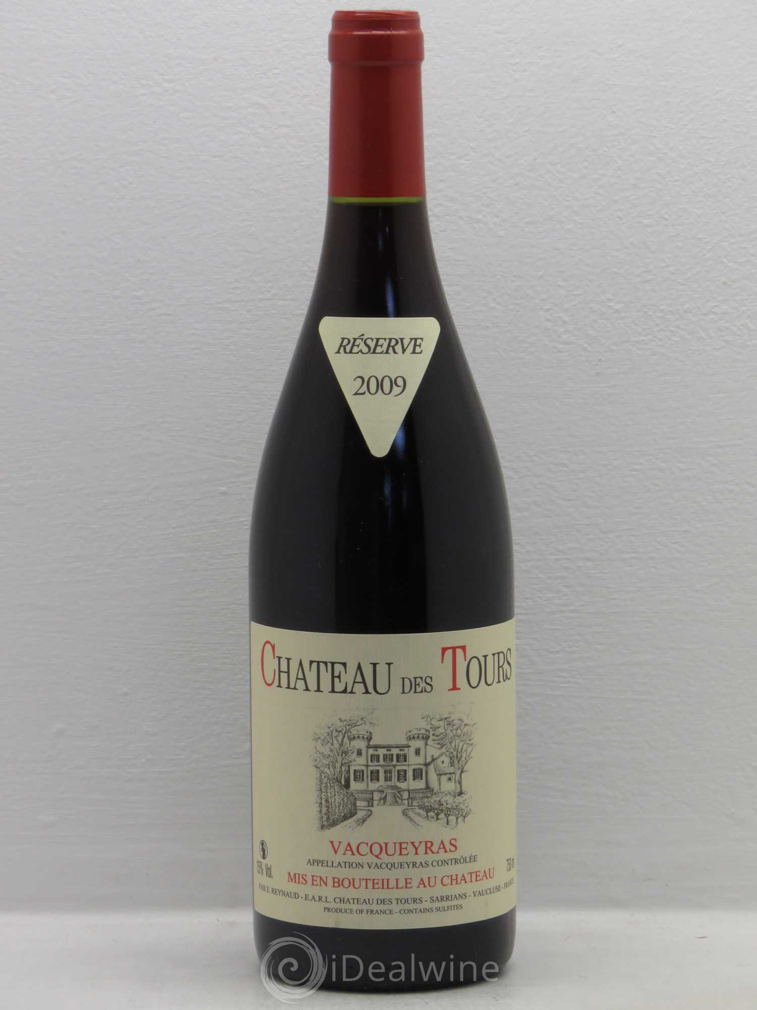 Vacqueyras Château des Tours Emmanuel Reynaud 2009 - Lot de 1 bouteille - 0