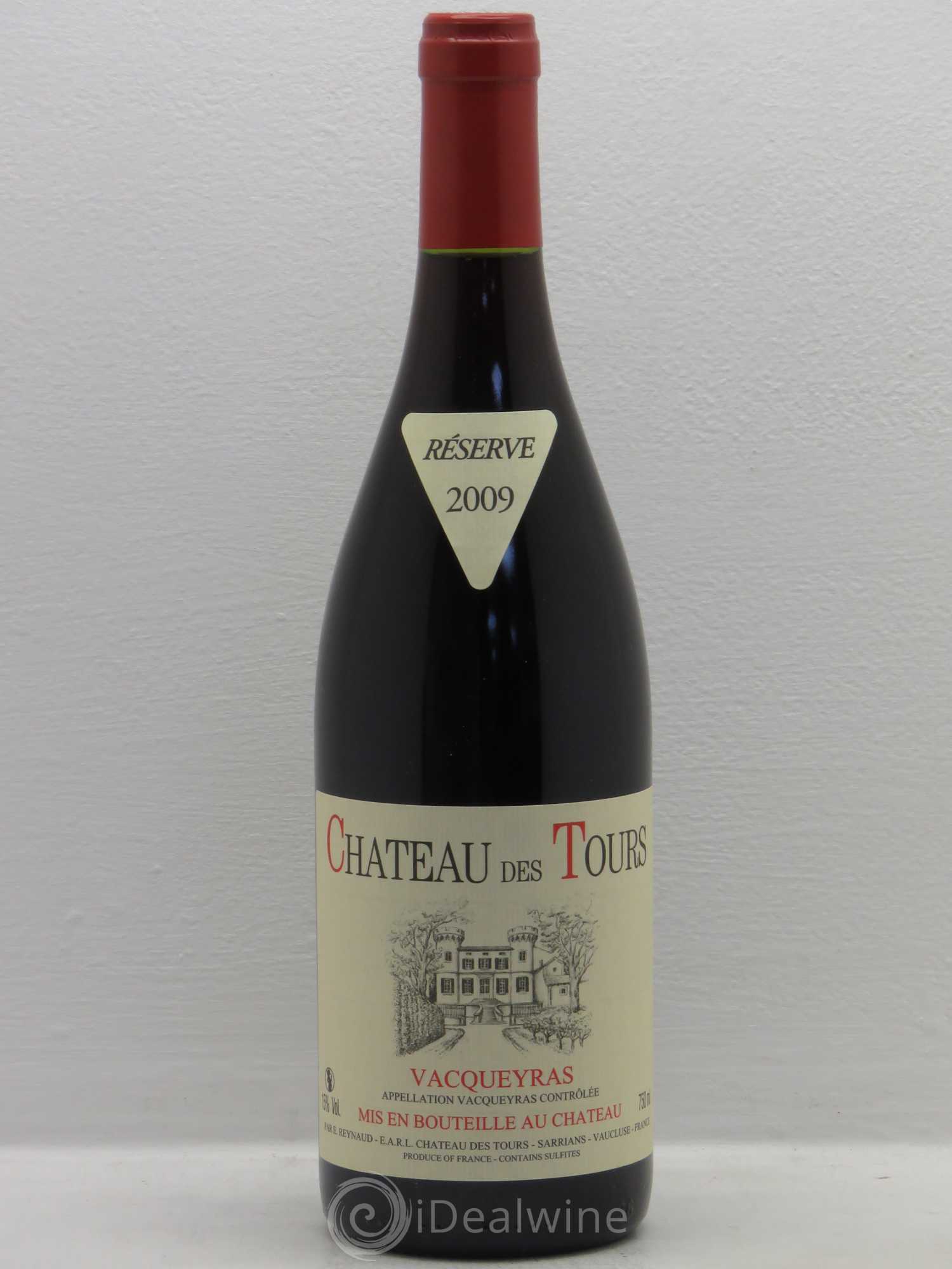 Vacqueyras Château des Tours Emmanuel Reynaud 2009 - Lot de 1 bouteille - 0