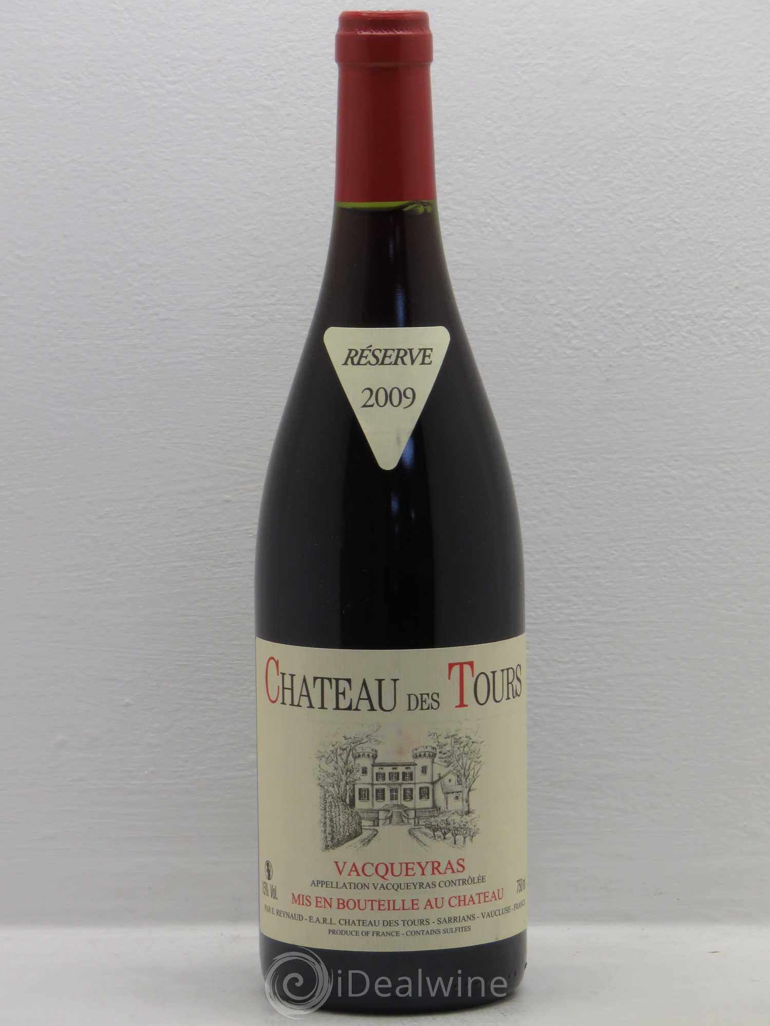 Vacqueyras Château des Tours Emmanuel Reynaud 2009 - Lot de 1 bouteille - 0