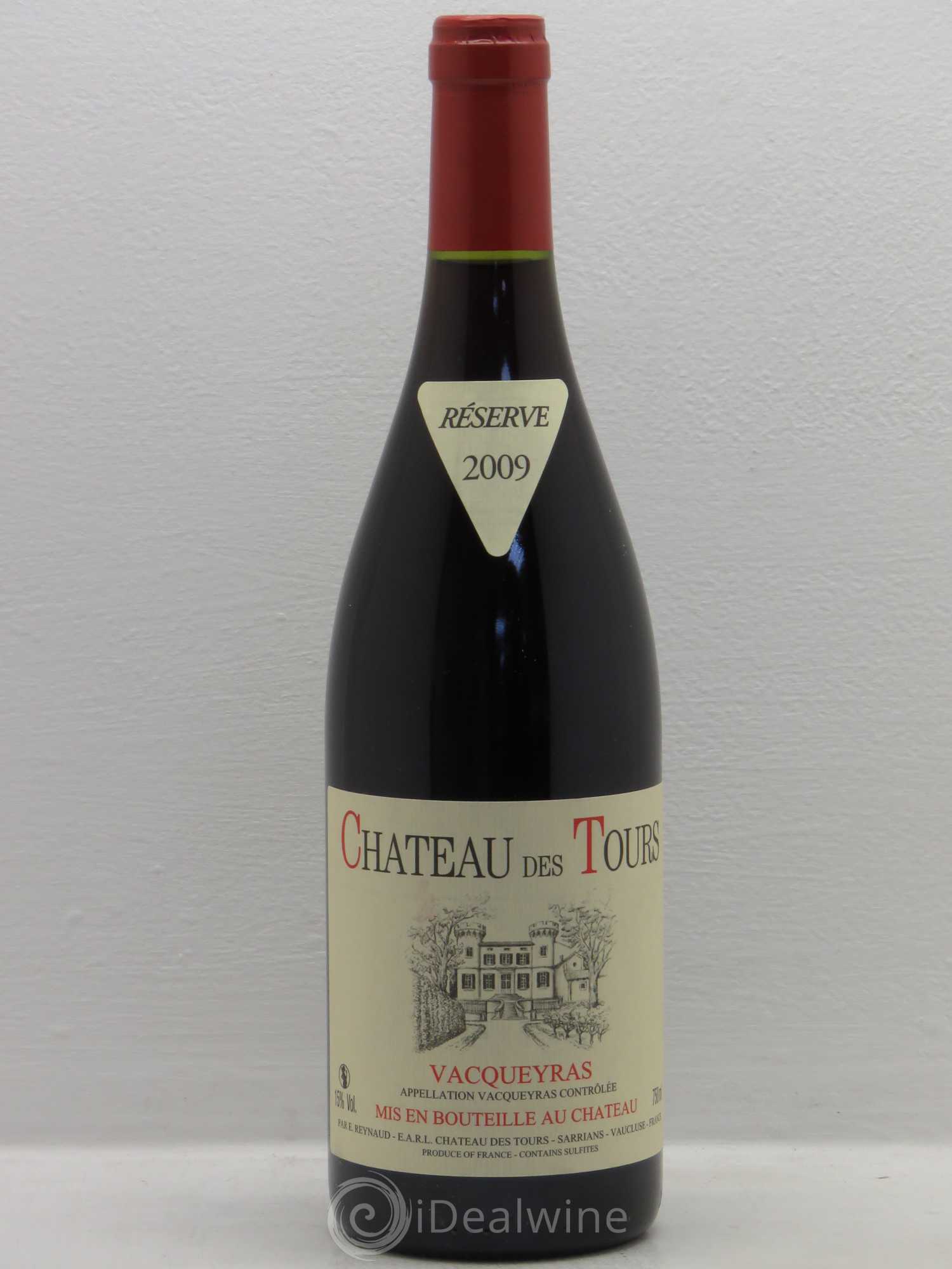 Vacqueyras Château des Tours Emmanuel Reynaud 2009 - Lot de 1 bouteille - 0