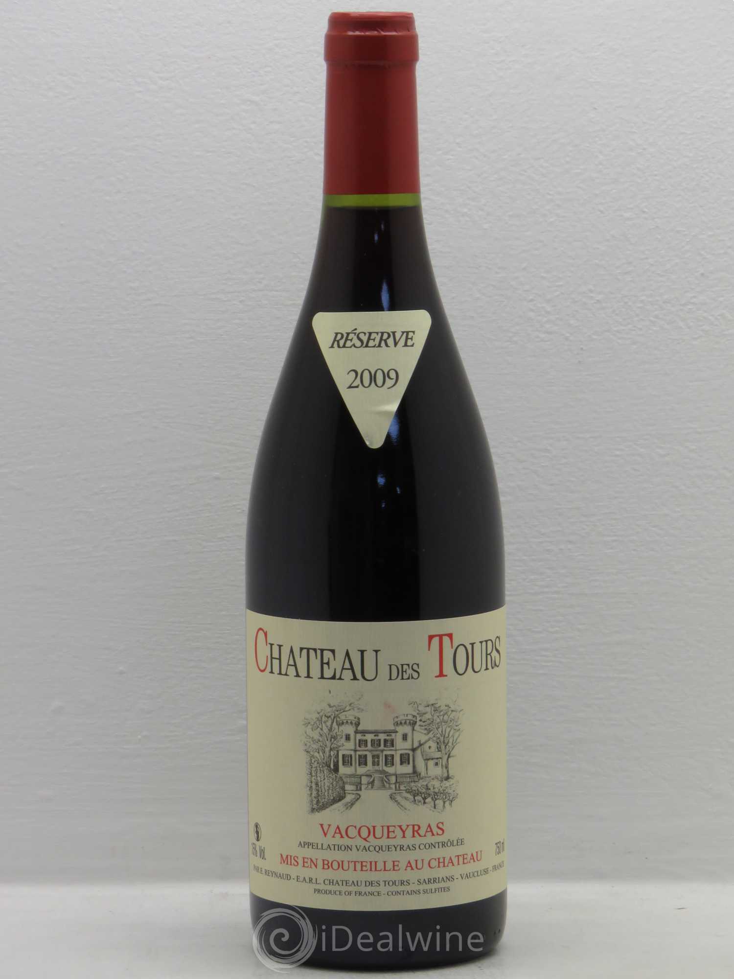 Vacqueyras Château des Tours Emmanuel Reynaud 2009 - Lot de 1 bouteille - 0