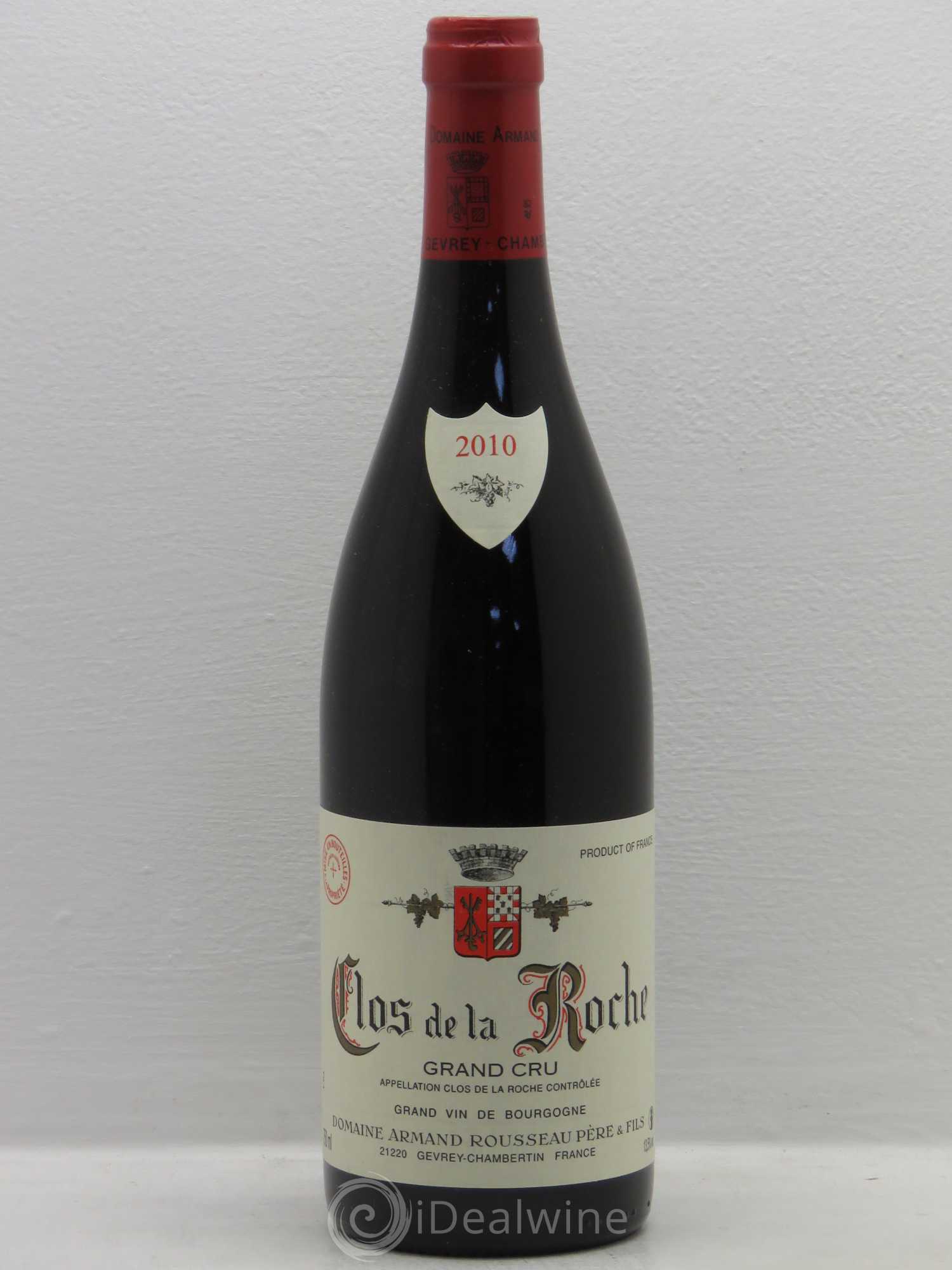 Clos de la Roche Grand Cru Armand Rousseau (Domaine) 2010 - Posten von 1 Flasche - 0