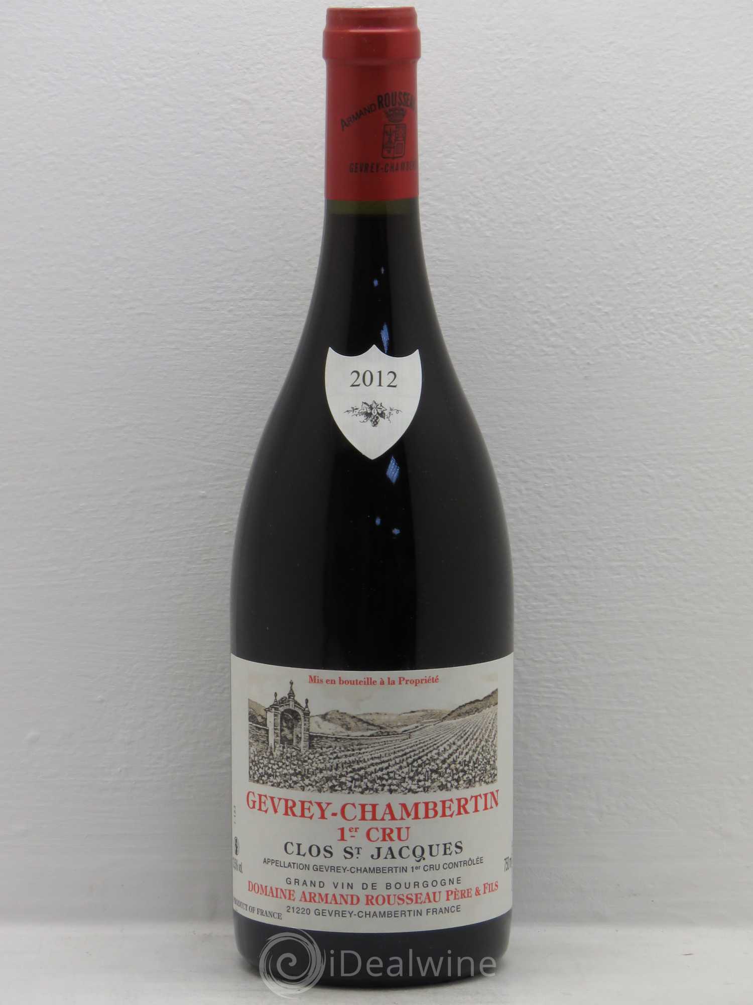 Gevrey-Chambertin 1er Cru Clos Saint-Jacques Armand Rousseau (Domaine) 2012 - Lot de 1 bouteille - 0