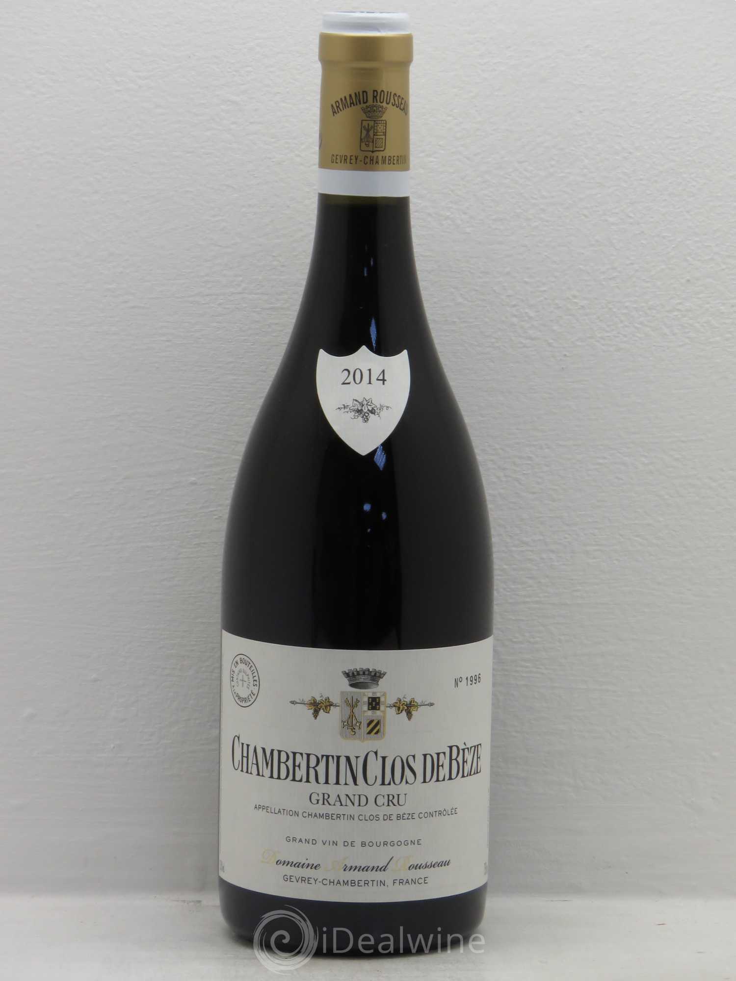 Chambertin Clos de Bèze Grand Cru Armand Rousseau (Domaine) 2014 - Lot de 1 bouteille - 0