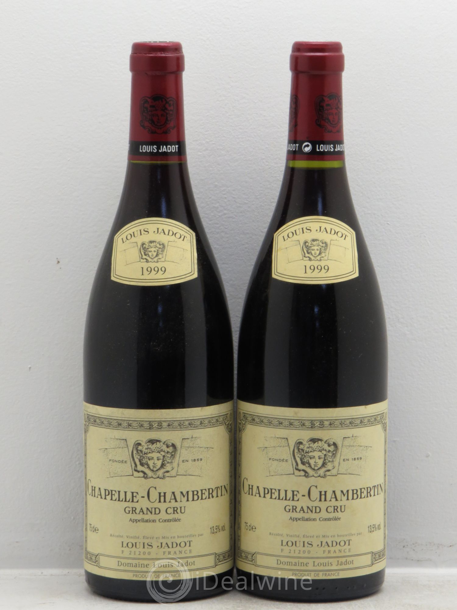 Chapelle-Chambertin Grand Cru Maison Louis Jadot 1999 - Lot de 2 bouteilles - 0