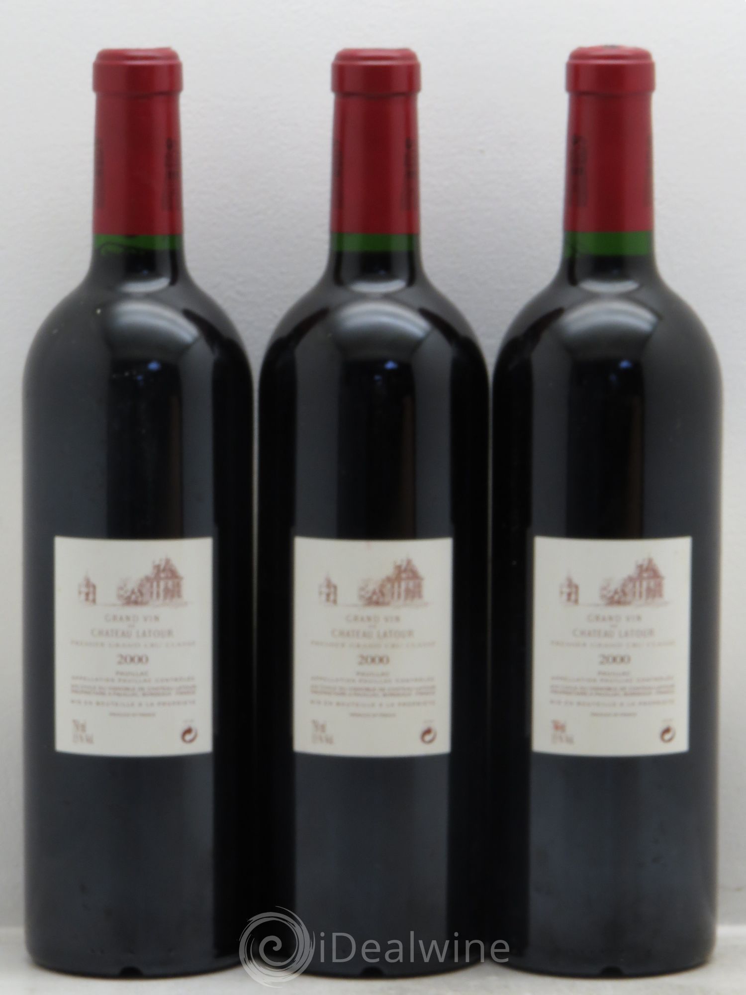 Château Latour 1er Grand Cru Classé 2000 - Lot de 3 bouteilles - 1