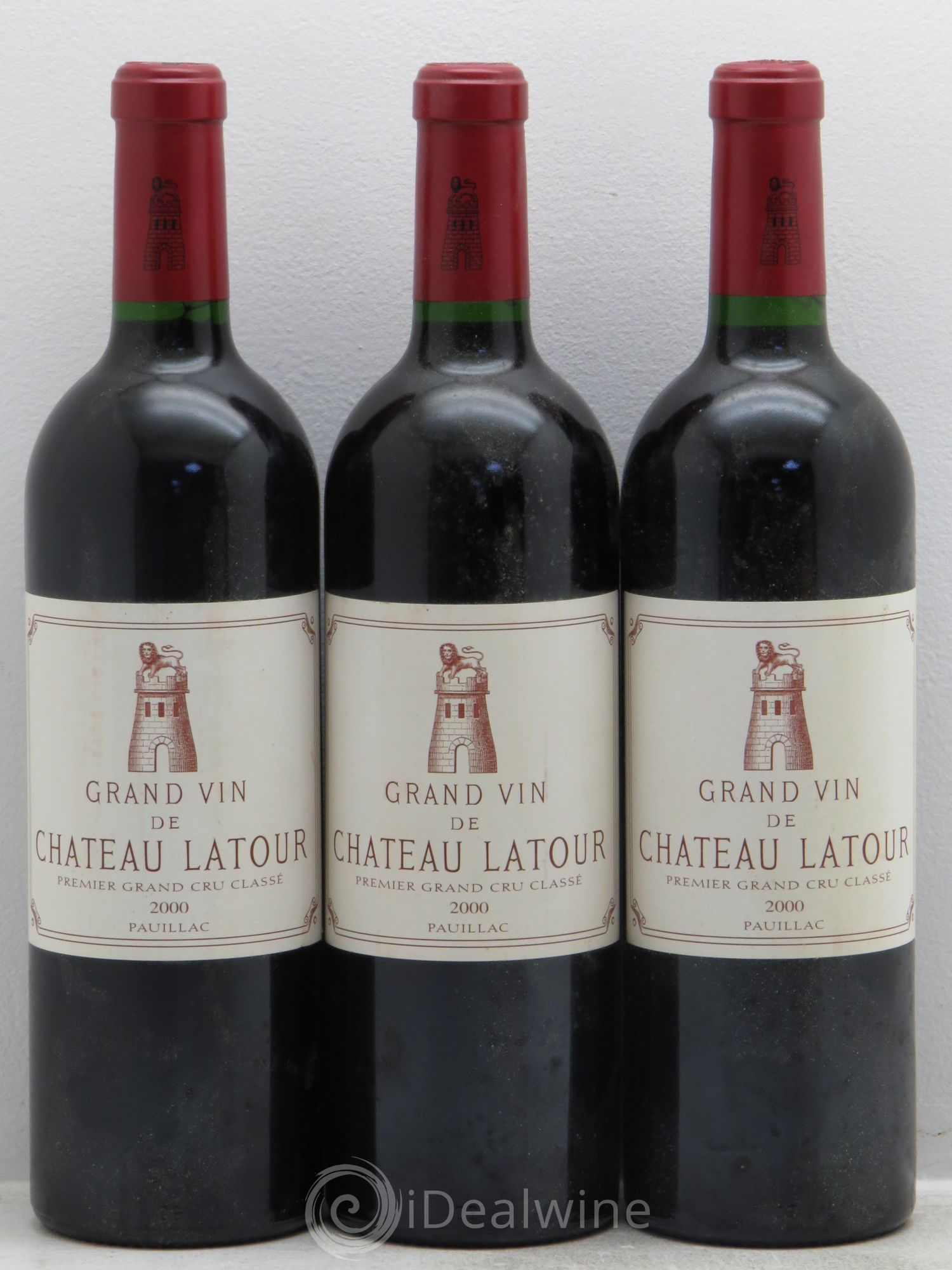 Château Latour 1er Grand Cru Classé 2000 - Lot de 3 bouteilles - 0