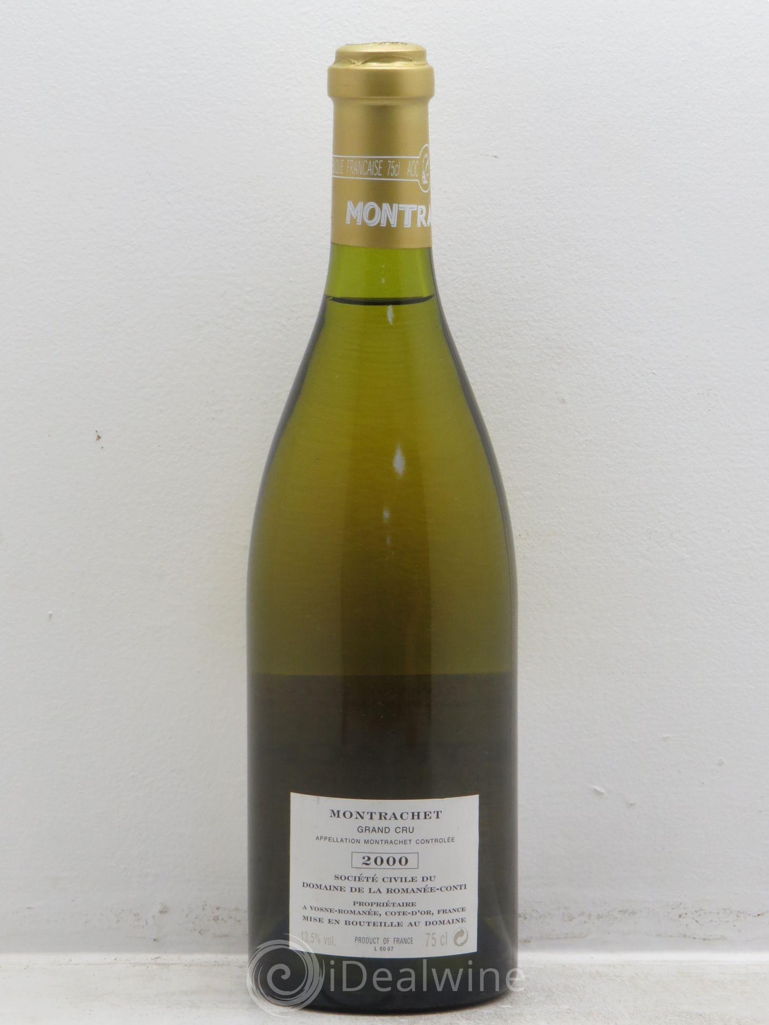 Montrachet Grand Cru Domaine de la Romanée-Conti 2000 - Lot de 1 bouteille - 1