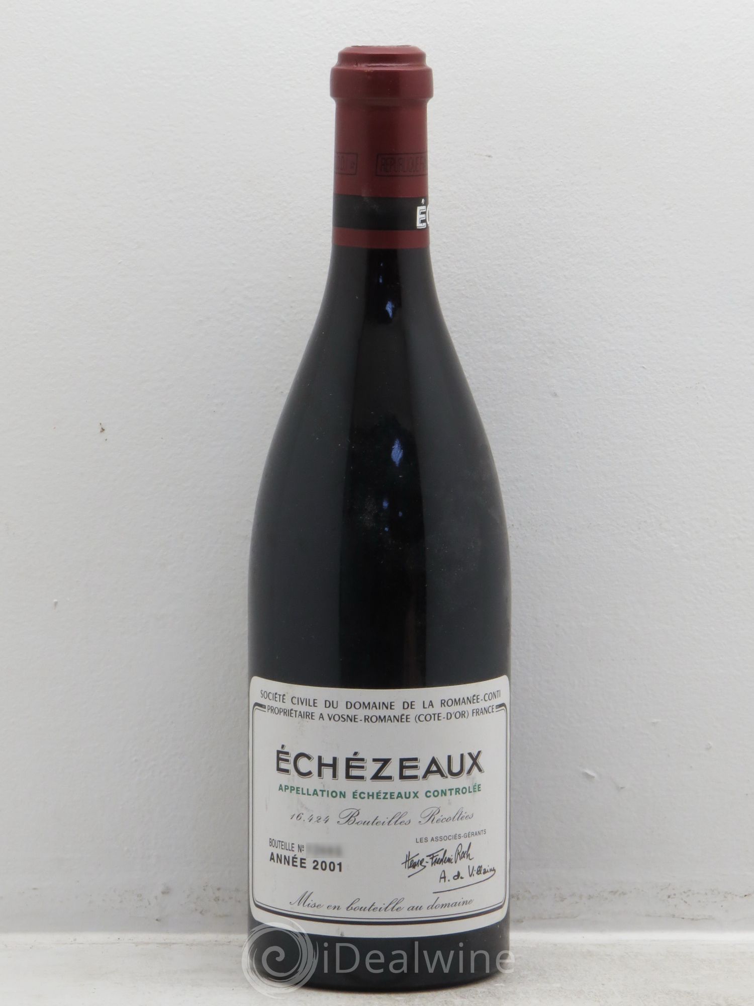 Echezeaux Grand Cru Domaine de la Romanée-Conti 2001 - Lot de 1 bouteille - 0