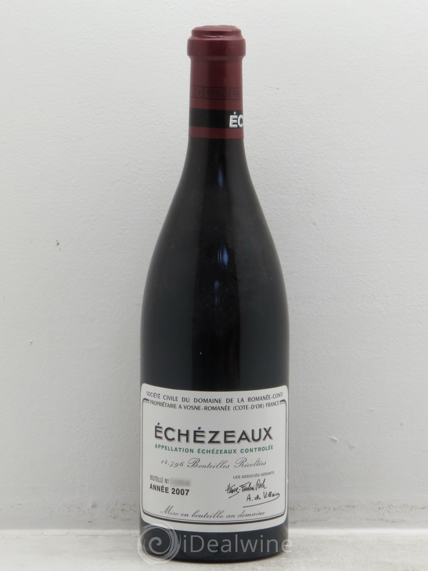 Echezeaux Grand Cru Domaine de la Romanée-Conti 2007 - Lot de 1 bouteille - 0