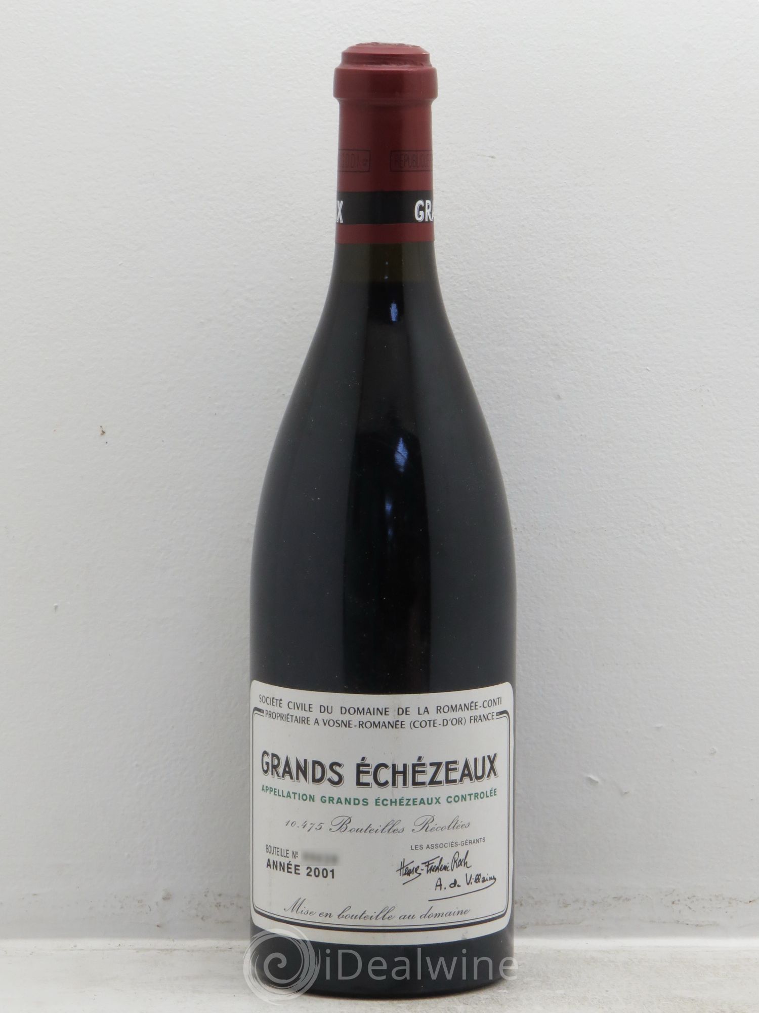 Grands-Echezeaux Grand Cru Domaine de la Romanée-Conti 2001 - Lot de 1 bouteille - 0