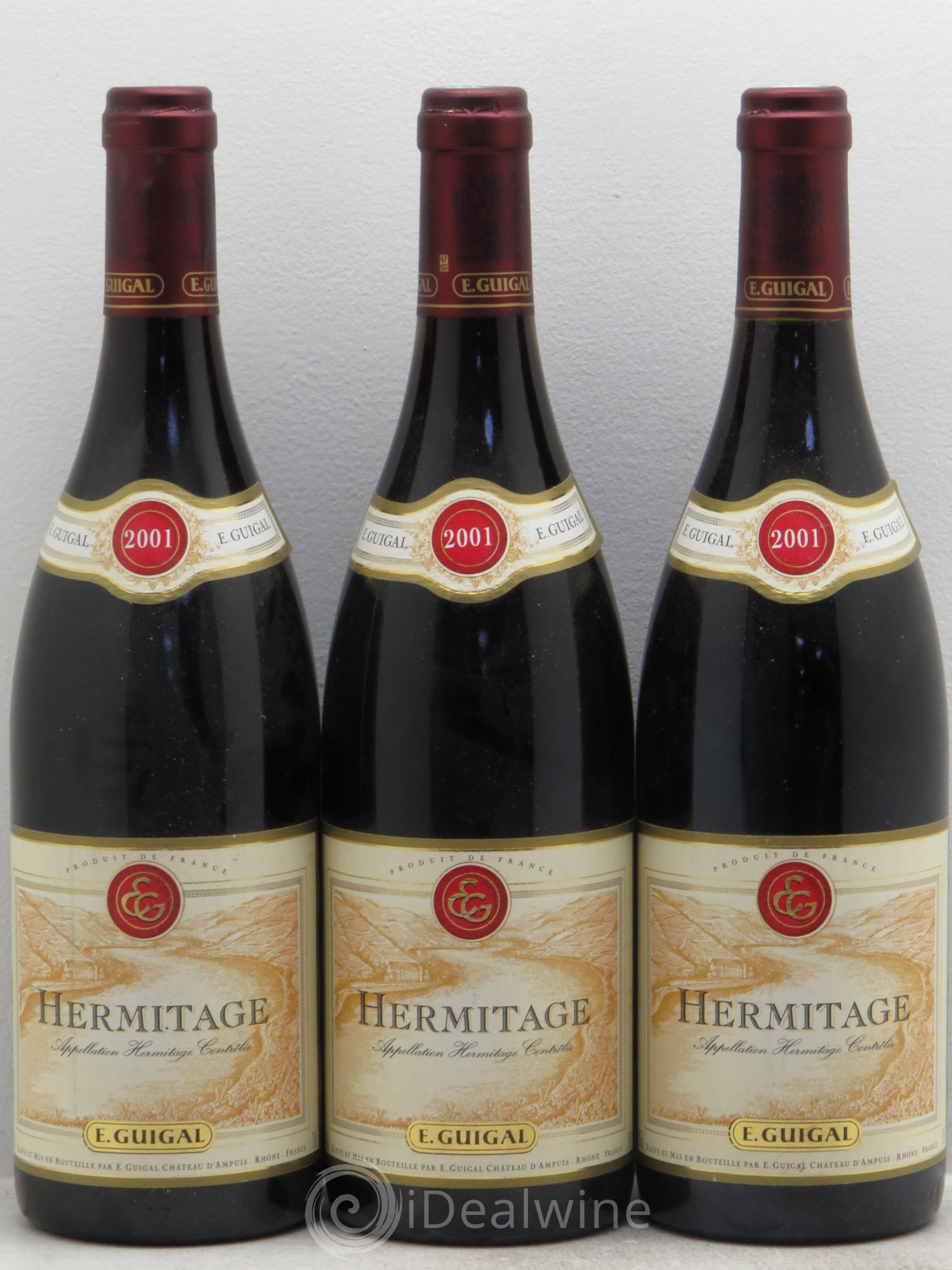 Hermitage Guigal 2001 - Lot de 3 bouteilles - 0