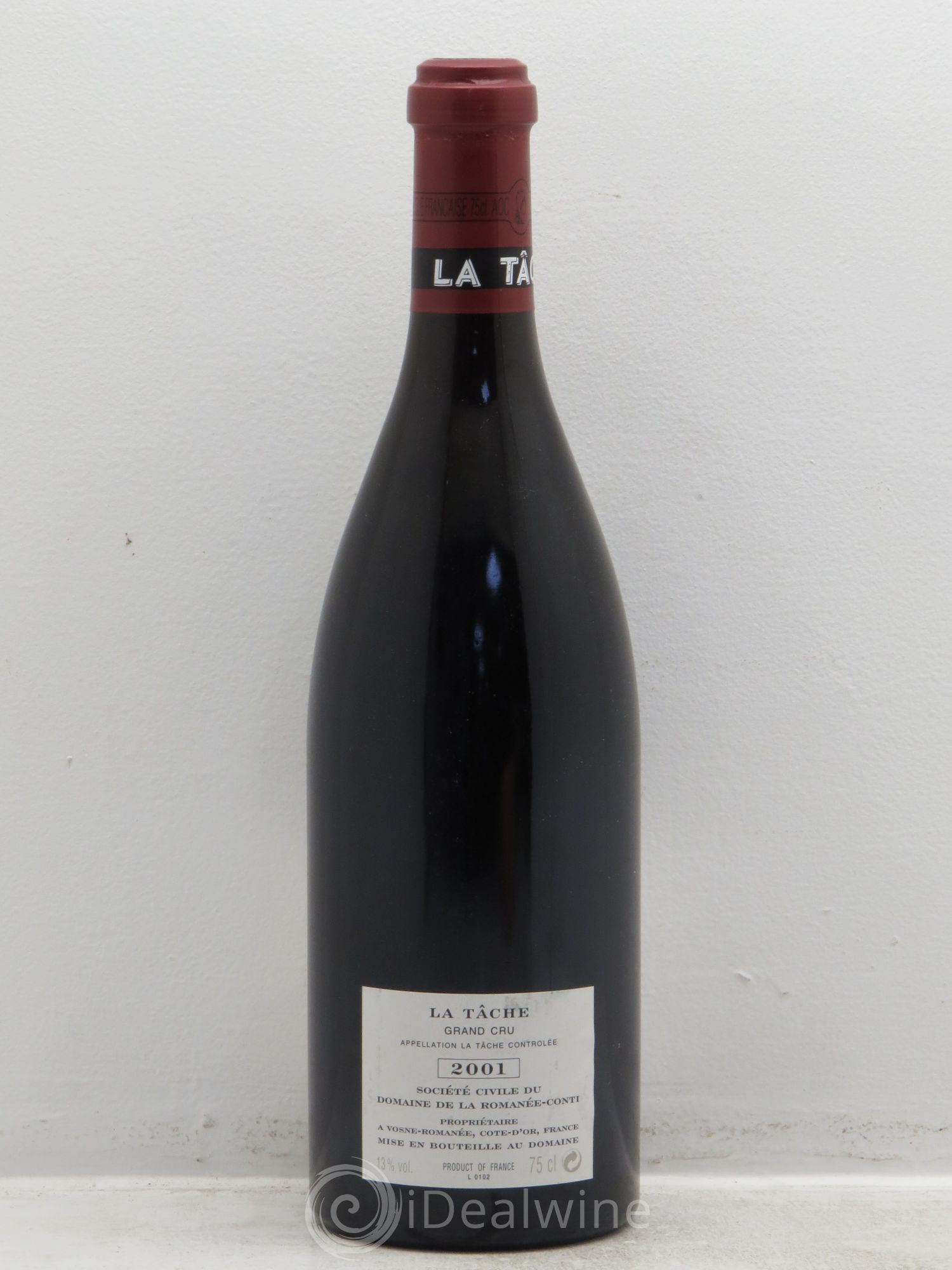 La Tâche Grand Cru Domaine de la Romanée-Conti 2001 - Lot de 1 bouteille - 1