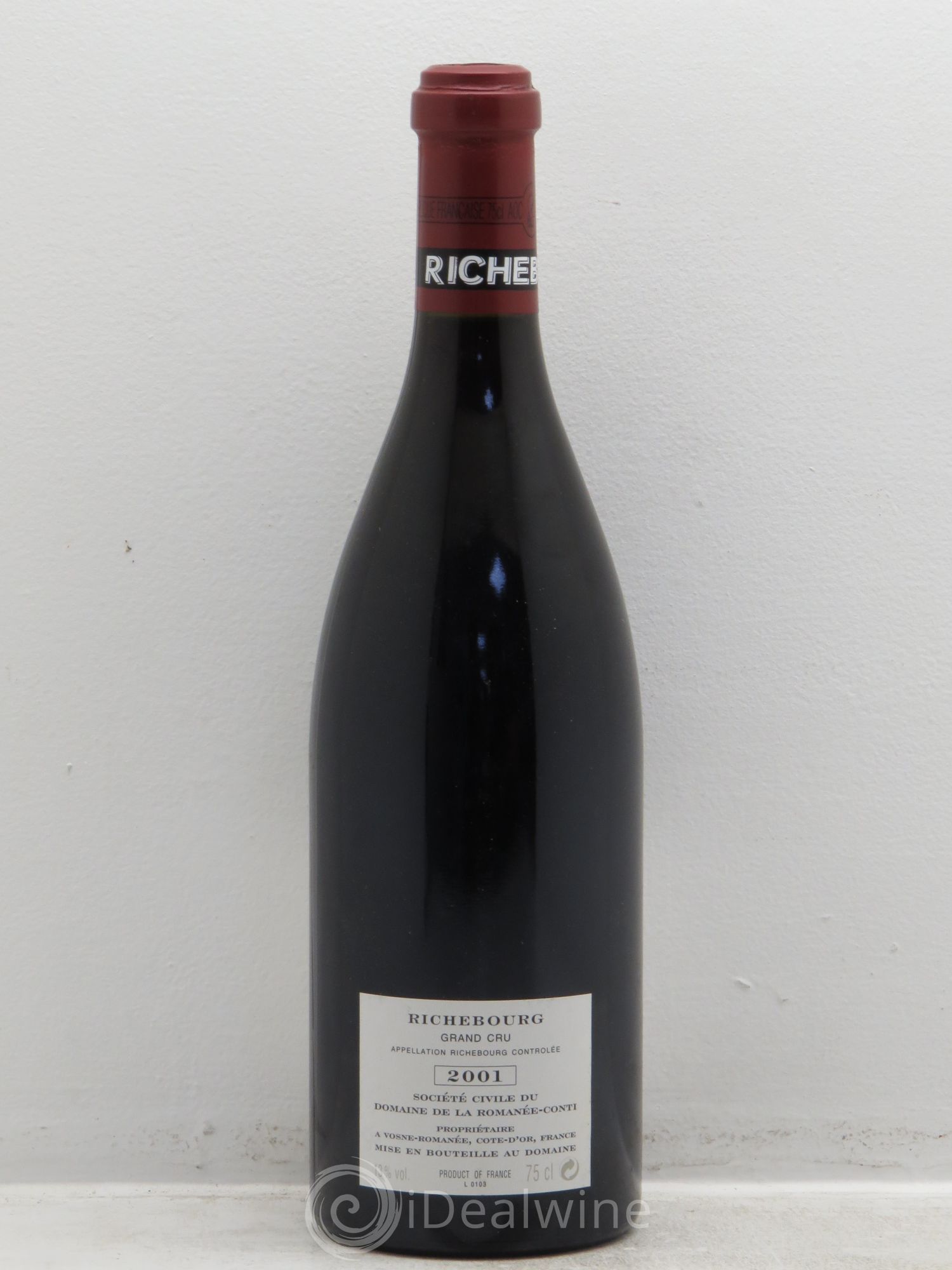 Richebourg Grand Cru Domaine de la Romanée-Conti 2001 - Lot de 1 bouteille - 1