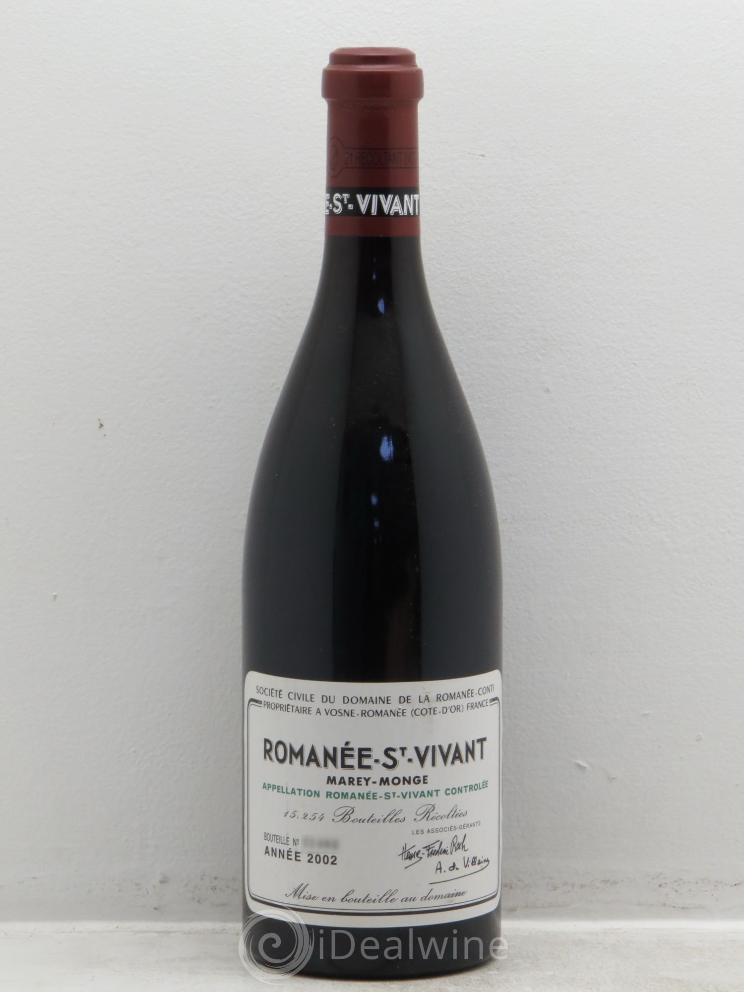 Romanée-Saint-Vivant Grand Cru Domaine de la Romanée-Conti 2002 - Lot de 1 bouteille - 0