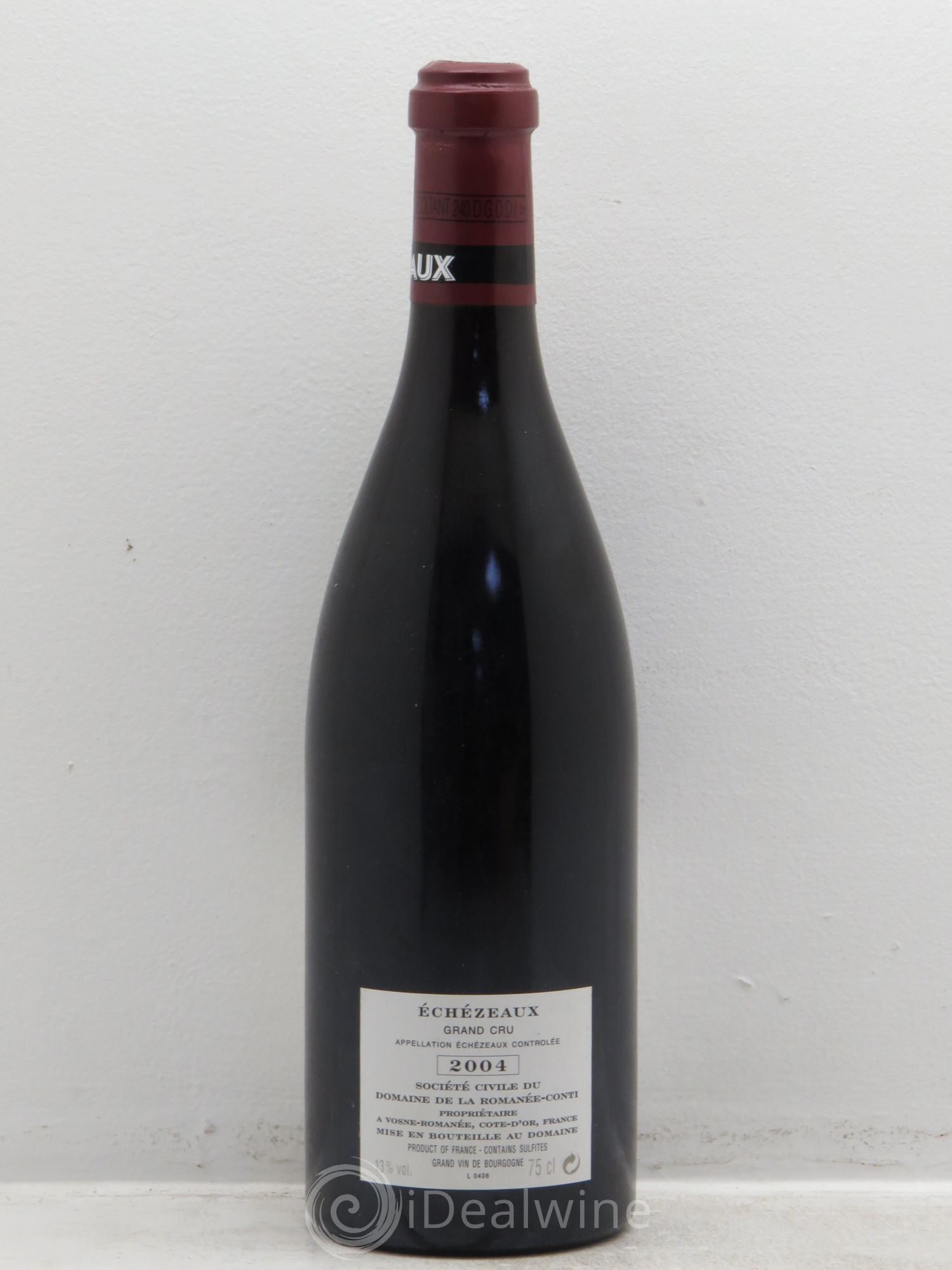 Echezeaux Grand Cru Domaine de la Romanée-Conti 2004 - Lot de 1 bouteille - 1