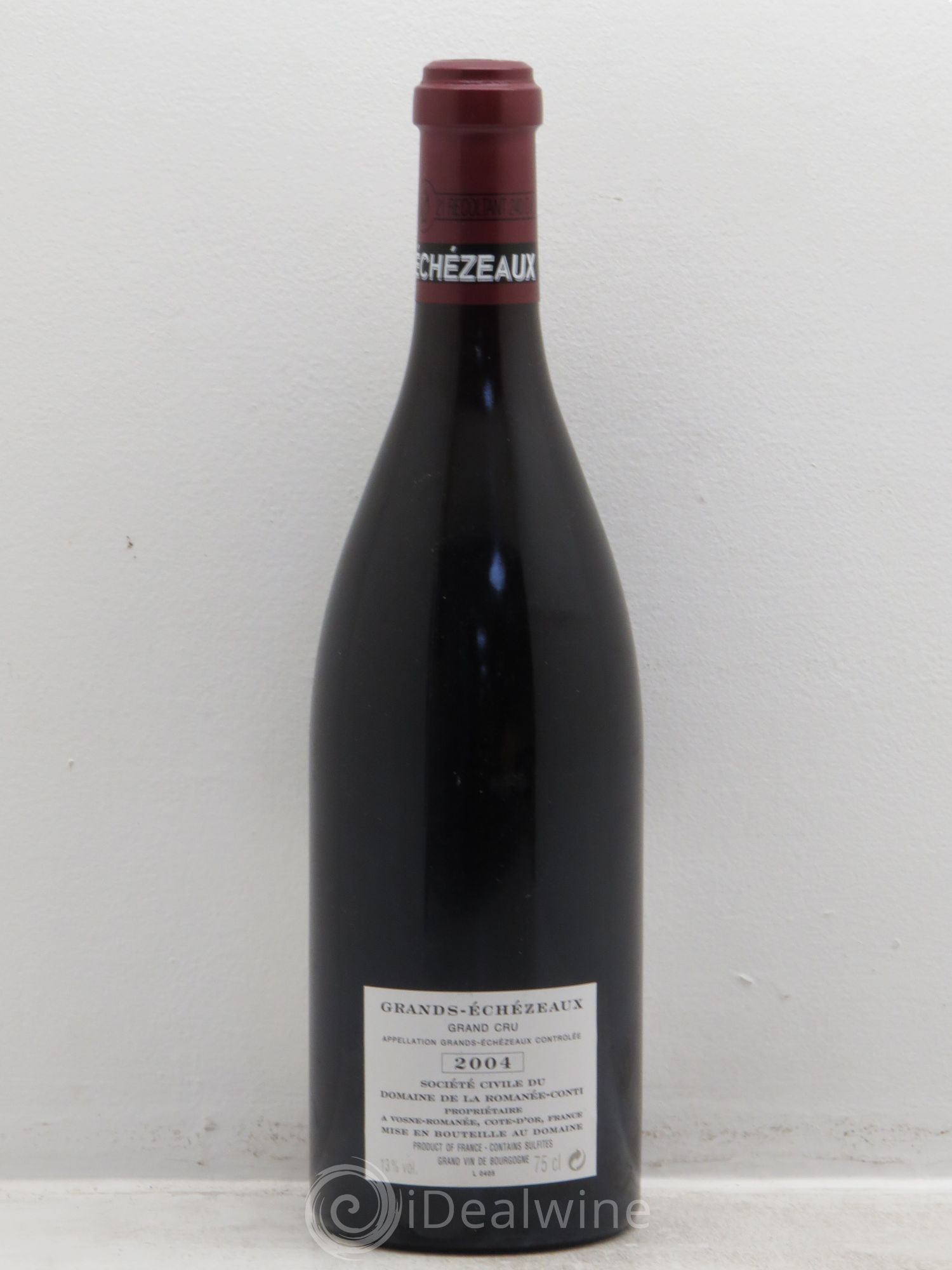 Grands-Echezeaux Grand Cru Domaine de la Romanée-Conti 2004 - Lot de 1 bouteille - 1