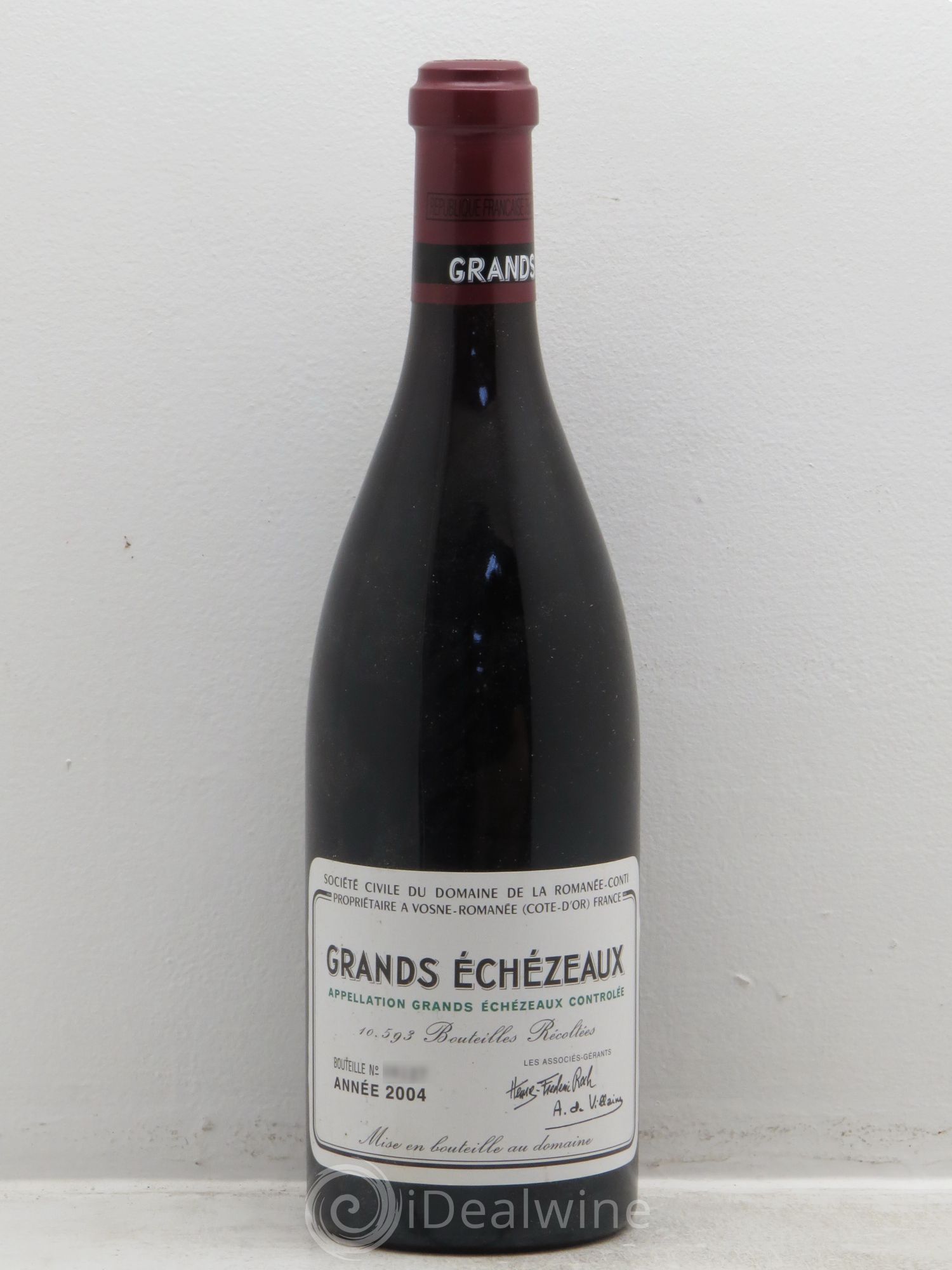 Grands-Echezeaux Grand Cru Domaine de la Romanée-Conti 2004 - Lot de 1 bouteille - 0