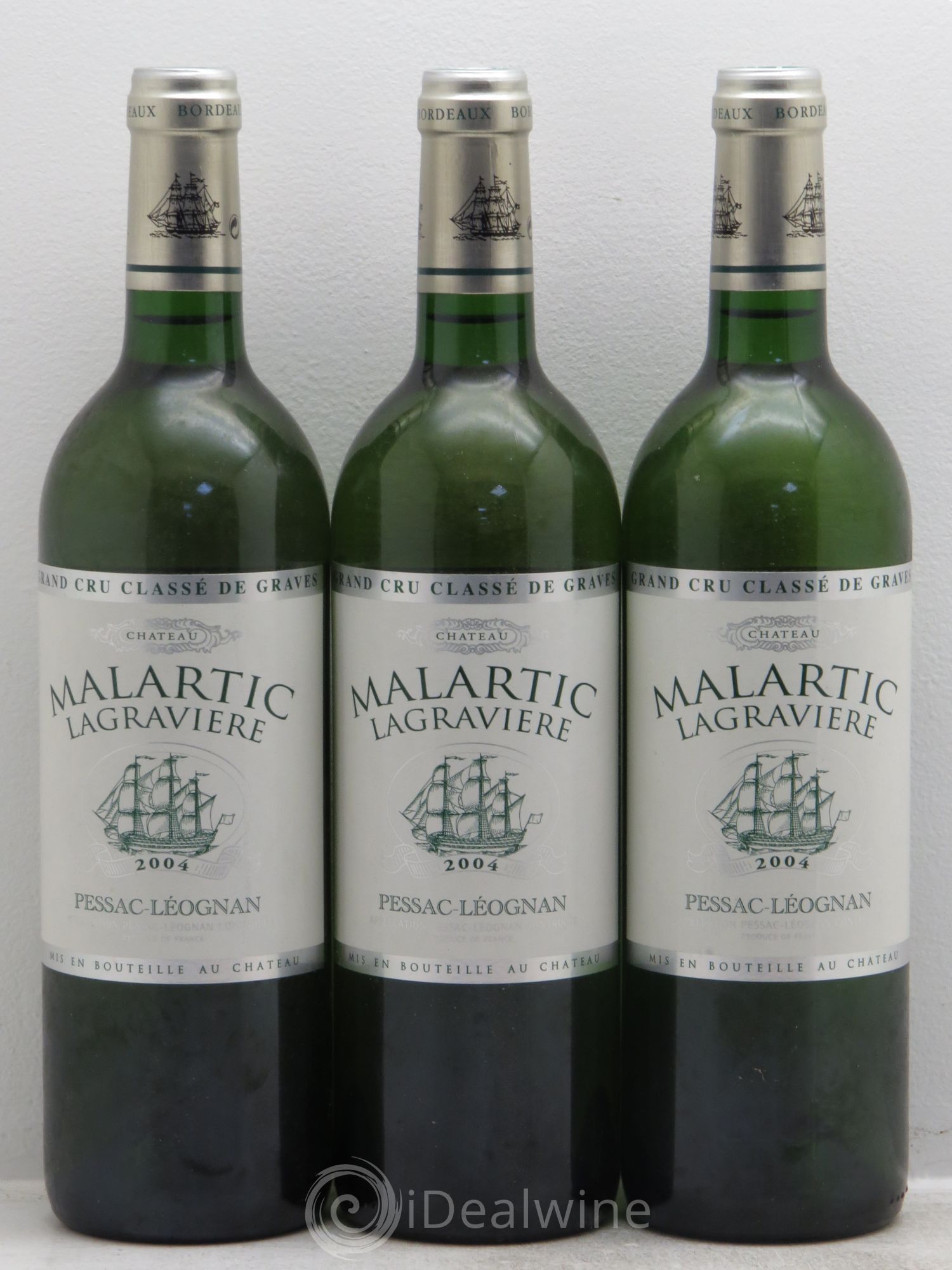 Château Malartic-Lagravière Cru Classé de Graves 2004 - Lot de 3 bouteilles - 0
