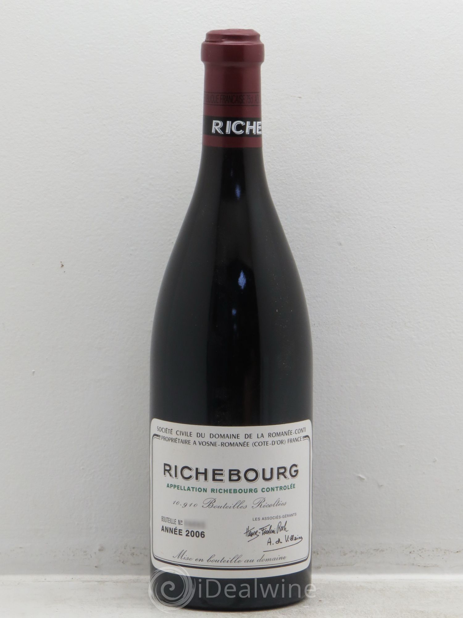 Richebourg Grand Cru Domaine de la Romanée-Conti 2006 - Lot de 1 bouteille - 0