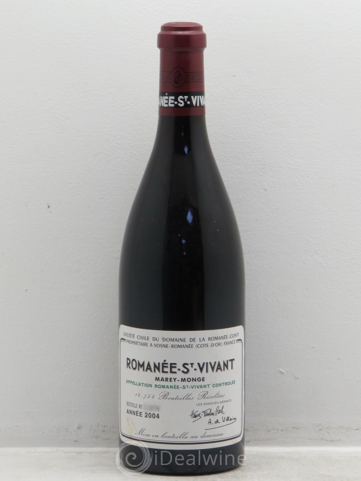 Romanée-Saint-Vivant Grand Cru Domaine de la Romanée-Conti 2004 - Lot de 1 bouteille - 0