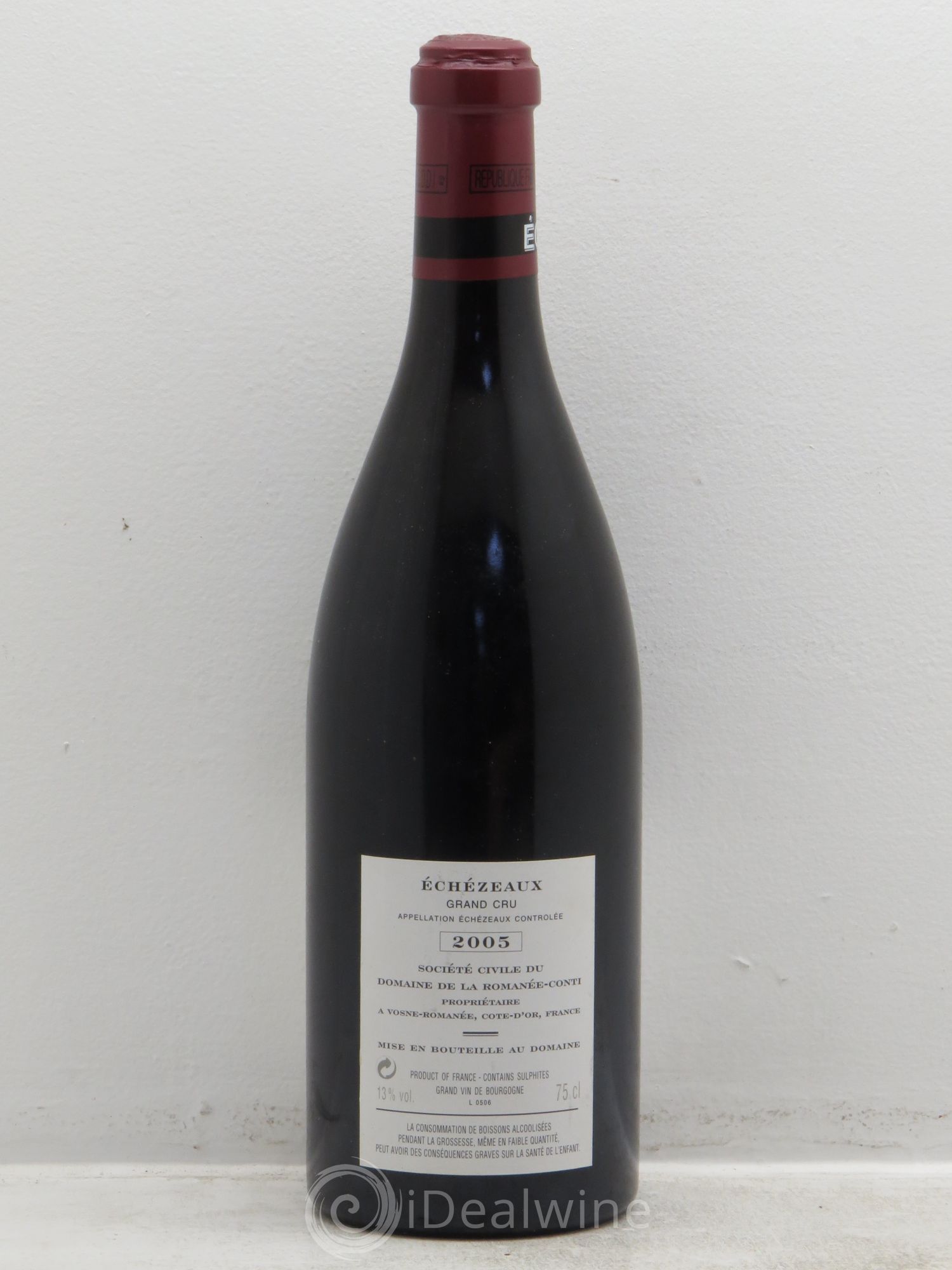 Echezeaux Grand Cru Domaine de la Romanée-Conti 2005 - Lot de 1 bouteille - 1