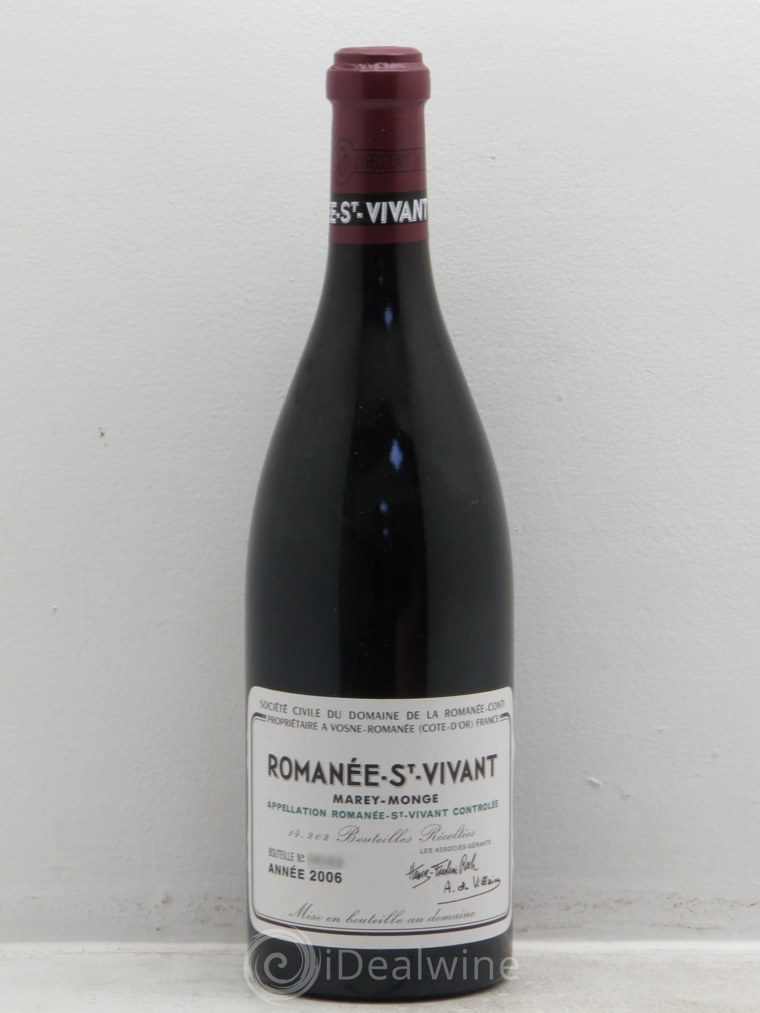Romanée-Saint-Vivant Grand Cru Domaine de la Romanée-Conti 2006 - Lot de 1 bouteille - 0