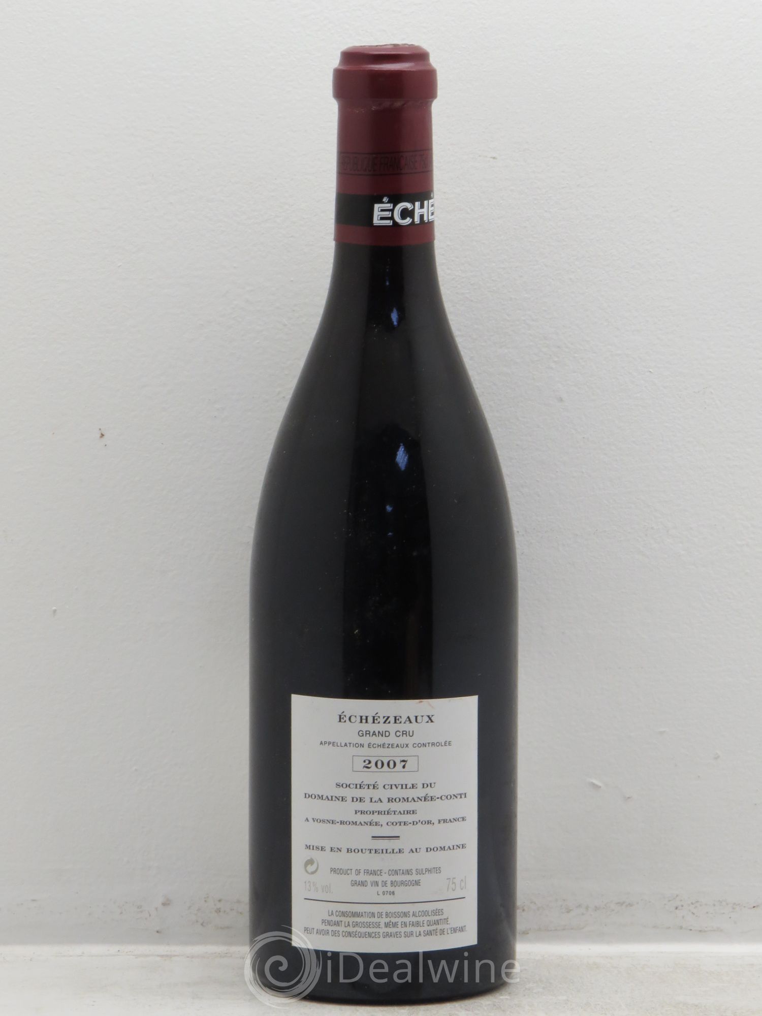 Echezeaux Grand Cru Domaine de la Romanée-Conti 2007 - Lot de 1 bouteille - 1