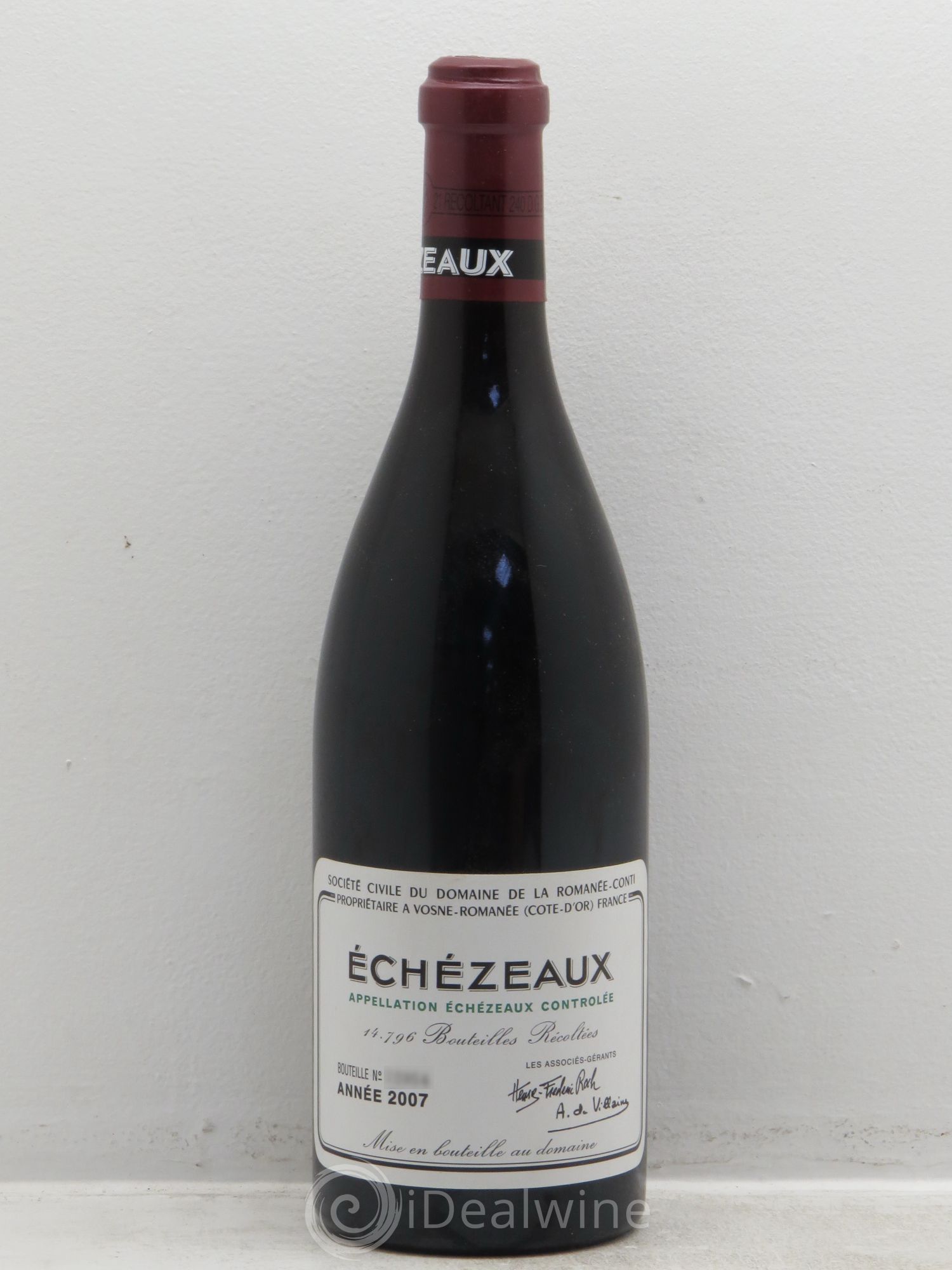 Echezeaux Grand Cru Domaine de la Romanée-Conti 2007 - Lot de 1 bouteille - 0