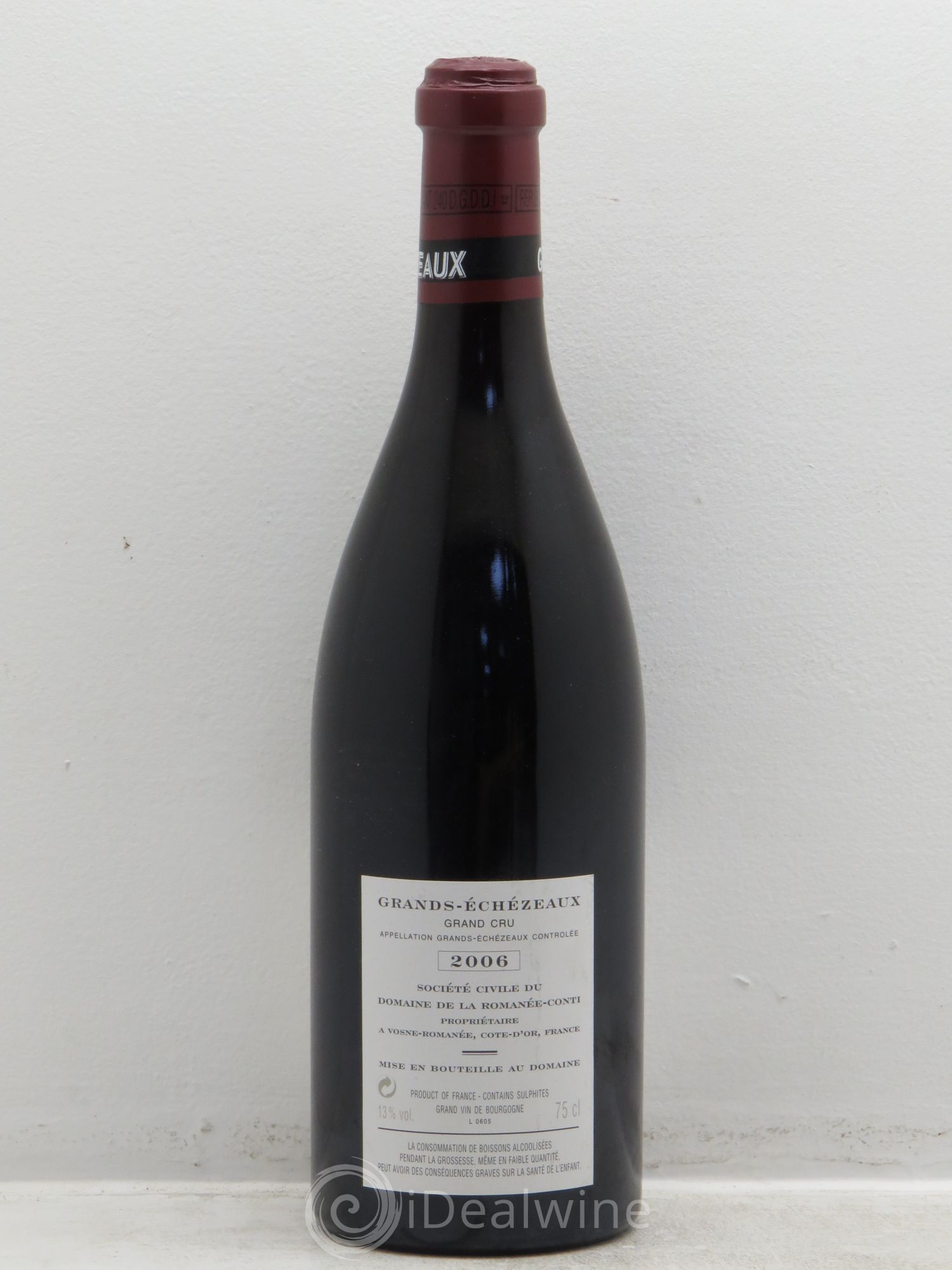 Grands-Echezeaux Grand Cru Domaine de la Romanée-Conti 2006 - Lot de 1 bouteille - 1