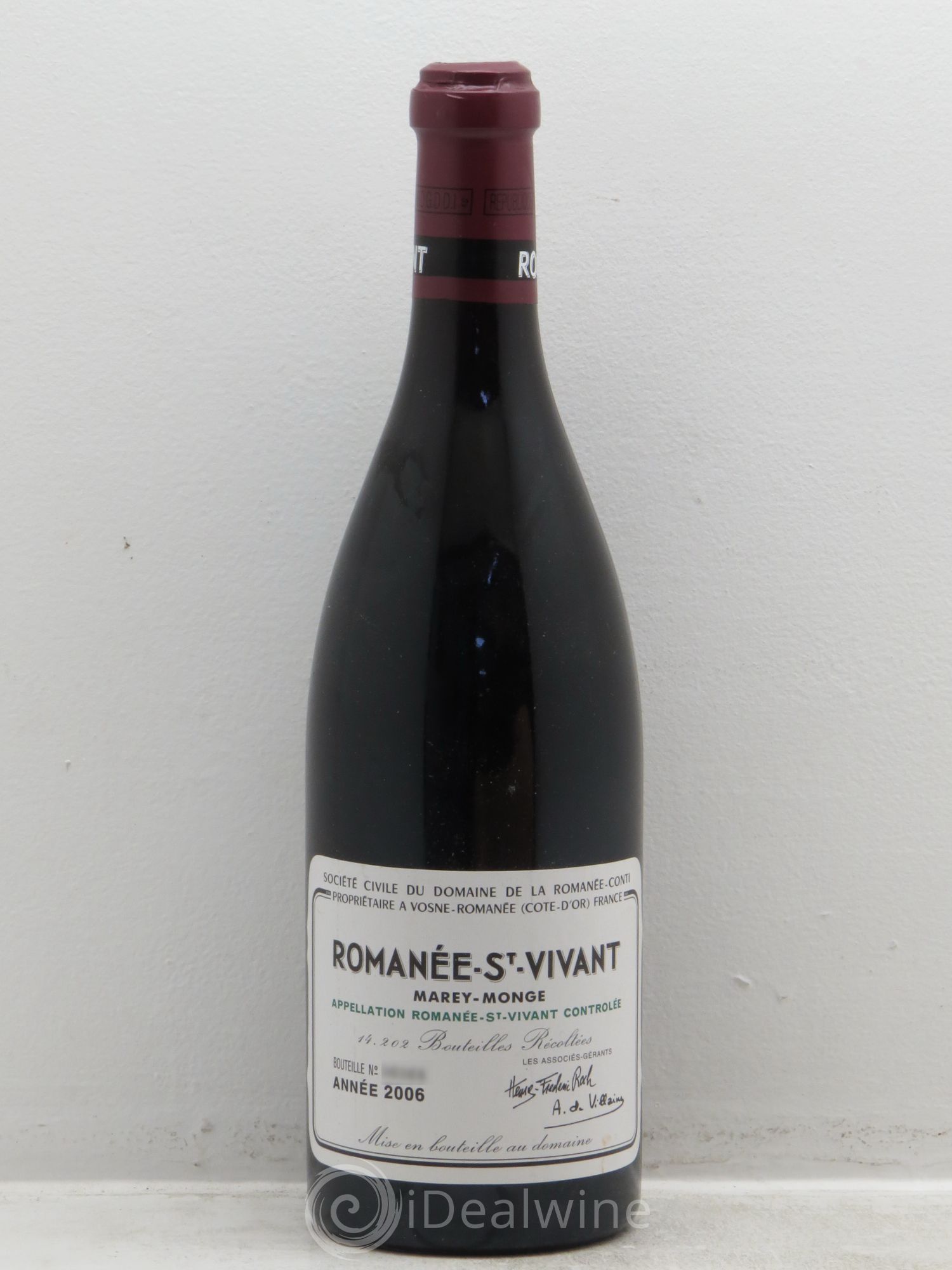 Romanée-Saint-Vivant Grand Cru Domaine de la Romanée-Conti 2006 - Lot de 1 bouteille - 0