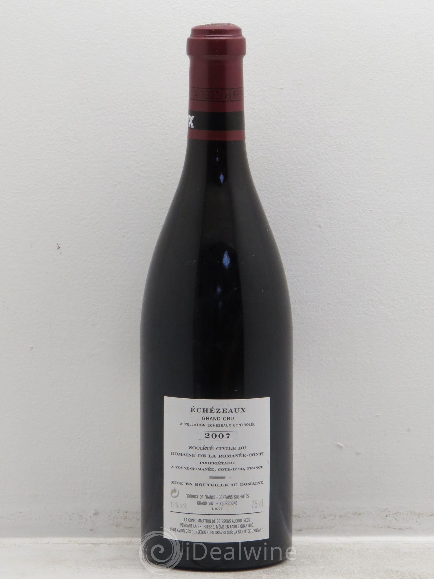 Echezeaux Grand Cru Domaine de la Romanée-Conti 2007 - Lot de 1 bouteille - 1