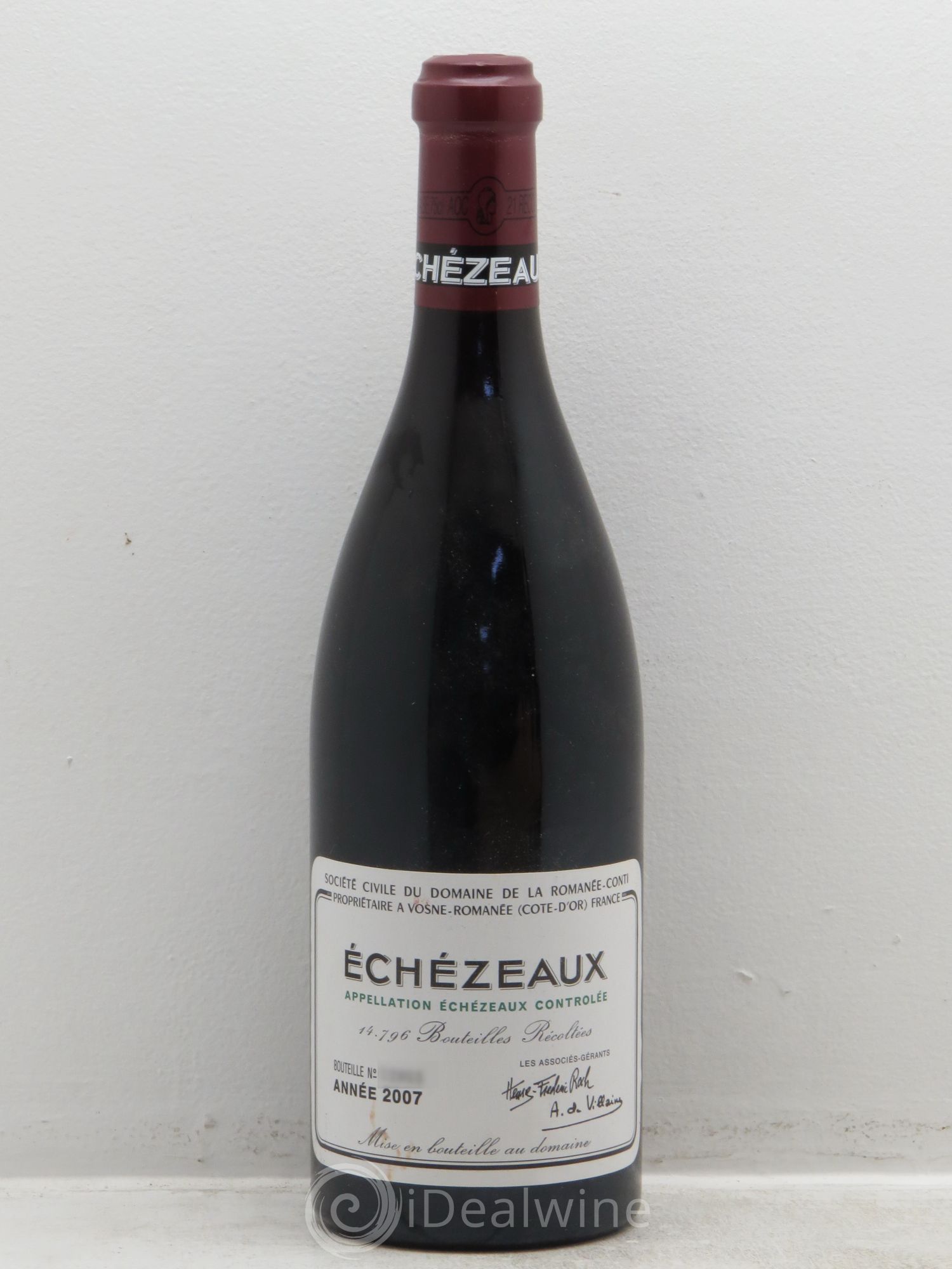 Echezeaux Grand Cru Domaine de la Romanée-Conti 2007 - Lot de 1 bouteille - 0