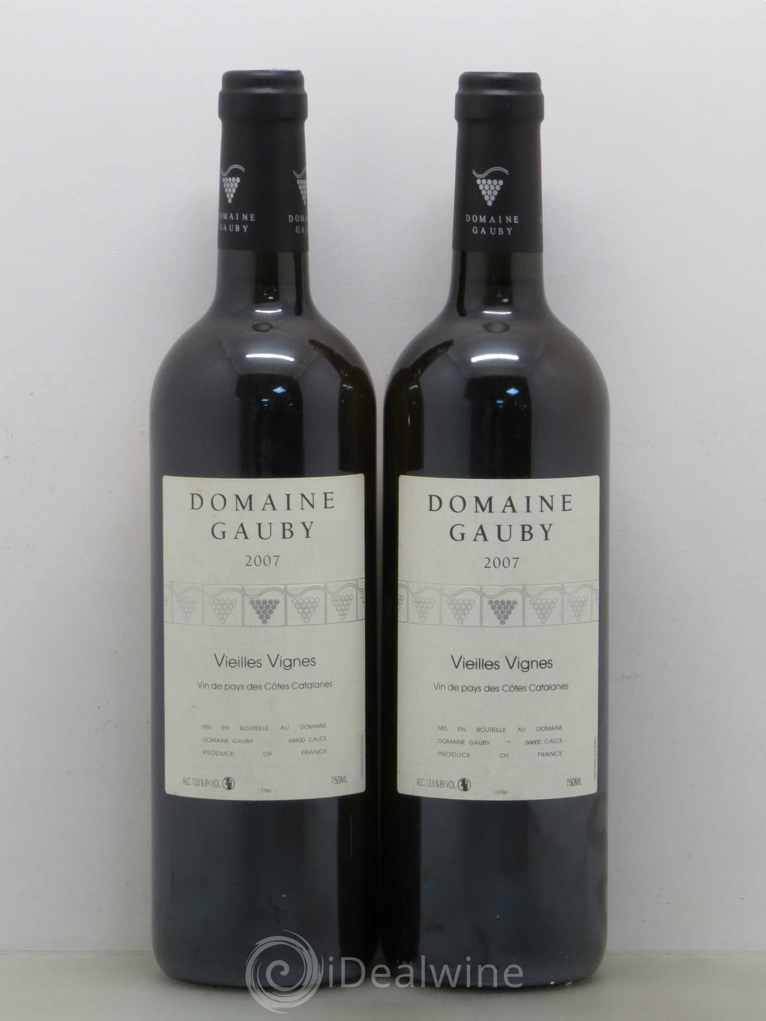 Côtes Catalanes Vieilles vignes Gauby (Domaine) 2007 - Lot de 2 bouteilles - 0