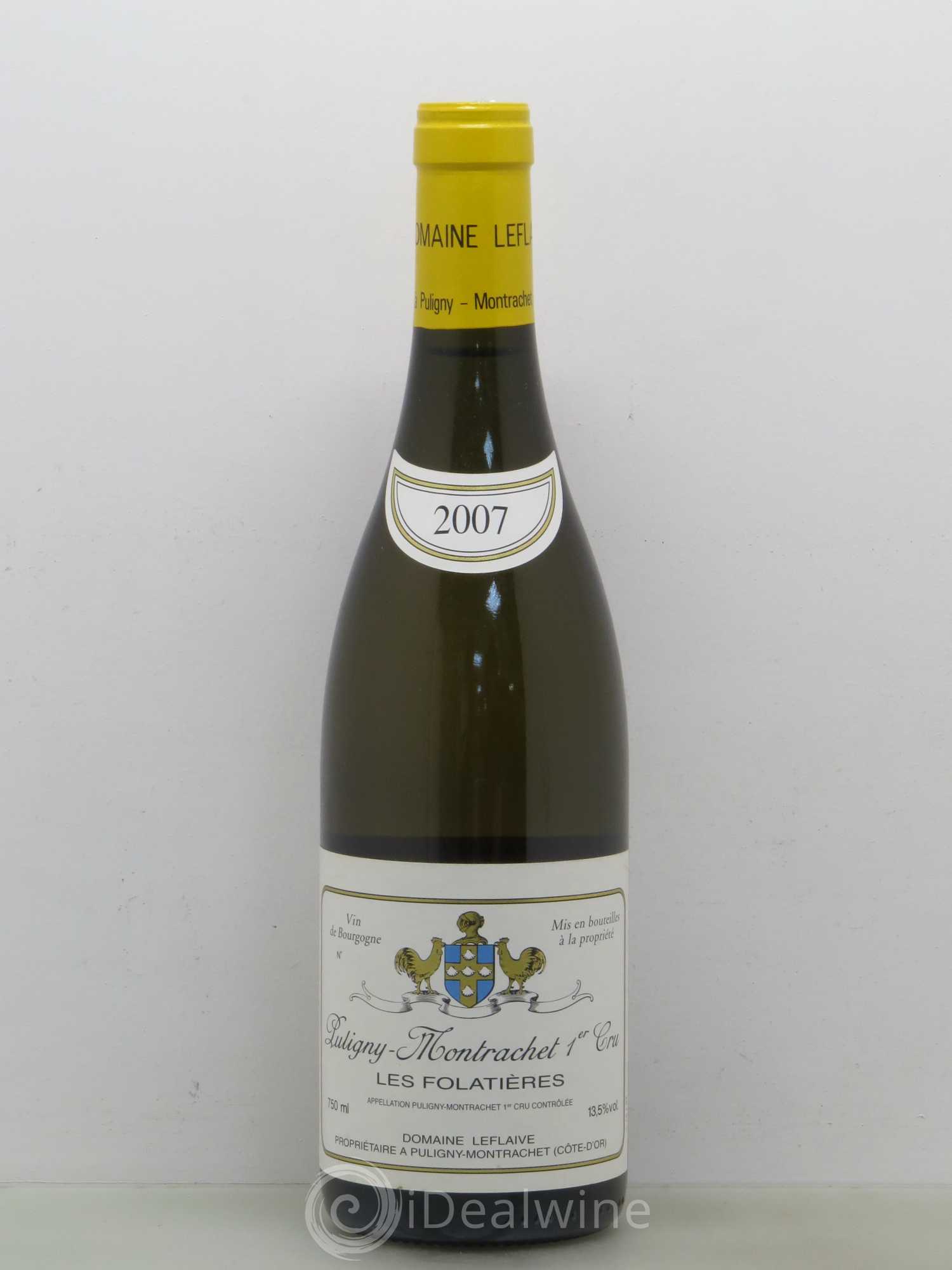 Puligny-Montrachet 1er Cru Les Folatières Leflaive (Domaine) 2007 - Lot de 1 bouteille - 0