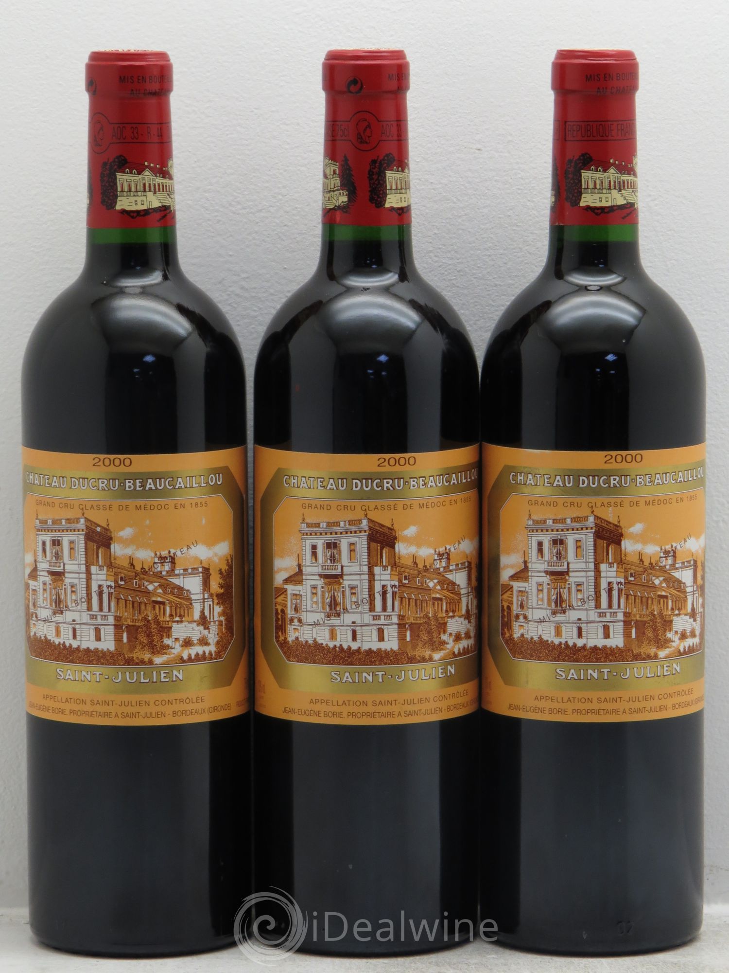 Château Ducru Beaucaillou 2ème Grand Cru Classé 2000 - Lot de 3 bouteilles - 0
