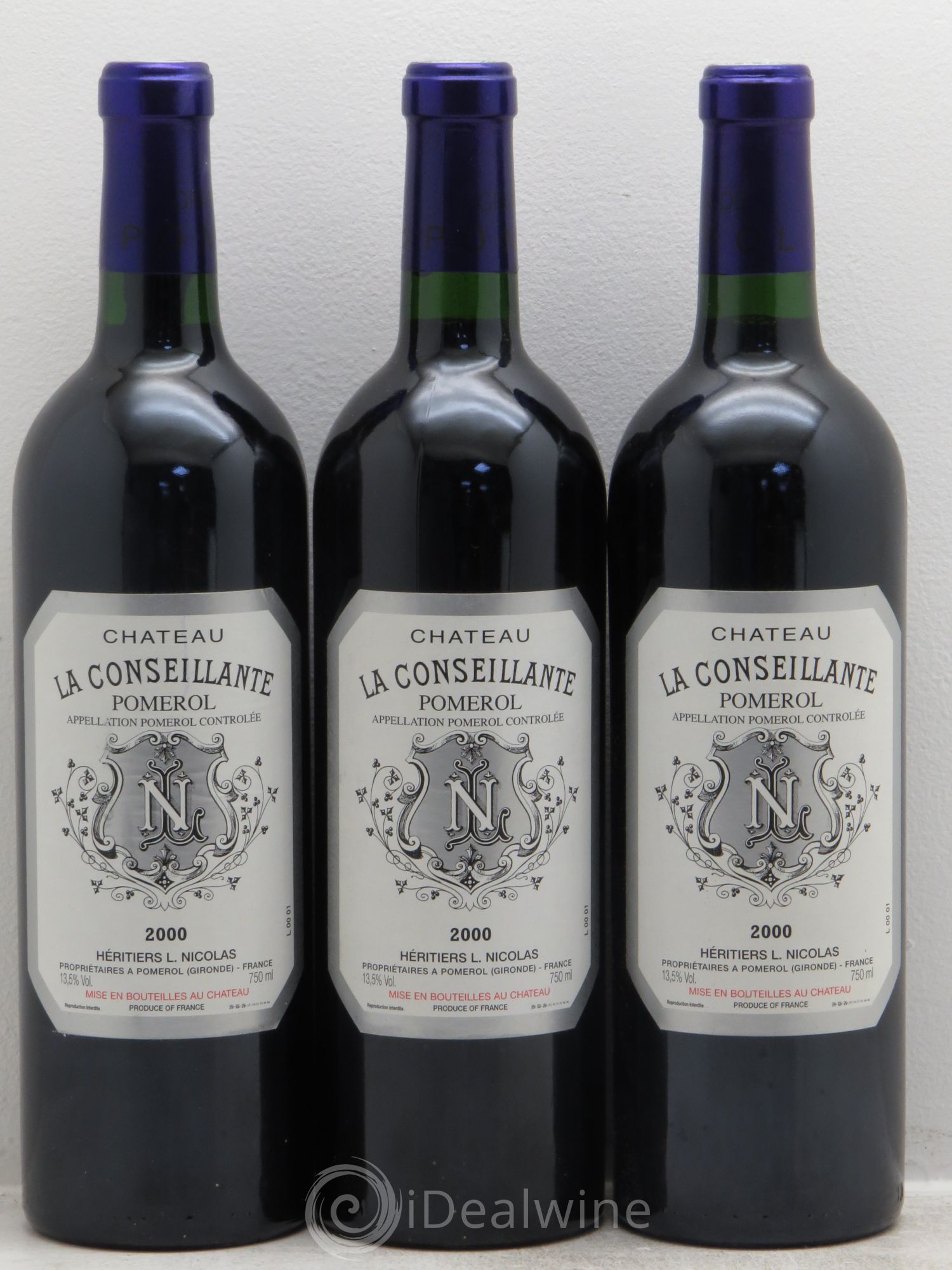 Château la Conseillante 2000 - Lot de 3 bouteilles - 0