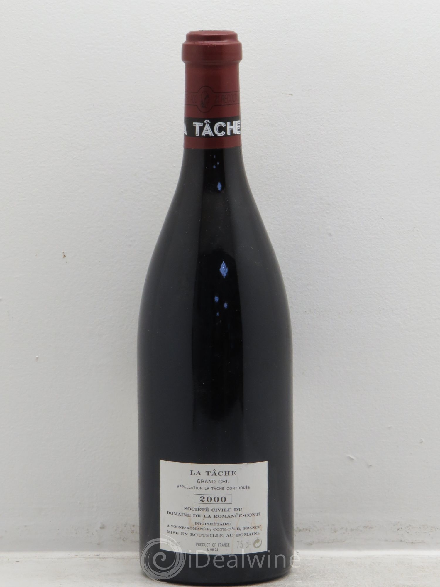 La Tâche Grand Cru Domaine de la Romanée-Conti 2000 - Lot de 1 bouteille - 1