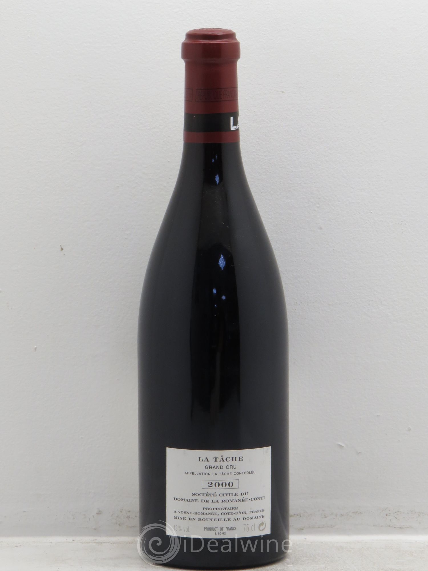 La Tâche Grand Cru Domaine de la Romanée-Conti 2000 - Lot de 1 bouteille - 1