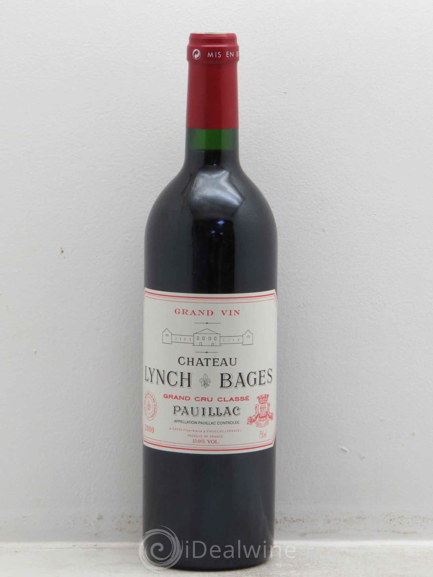 Château Lynch Bages 5ème Grand Cru Classé 2000 - Lot de 1 bouteille - 0