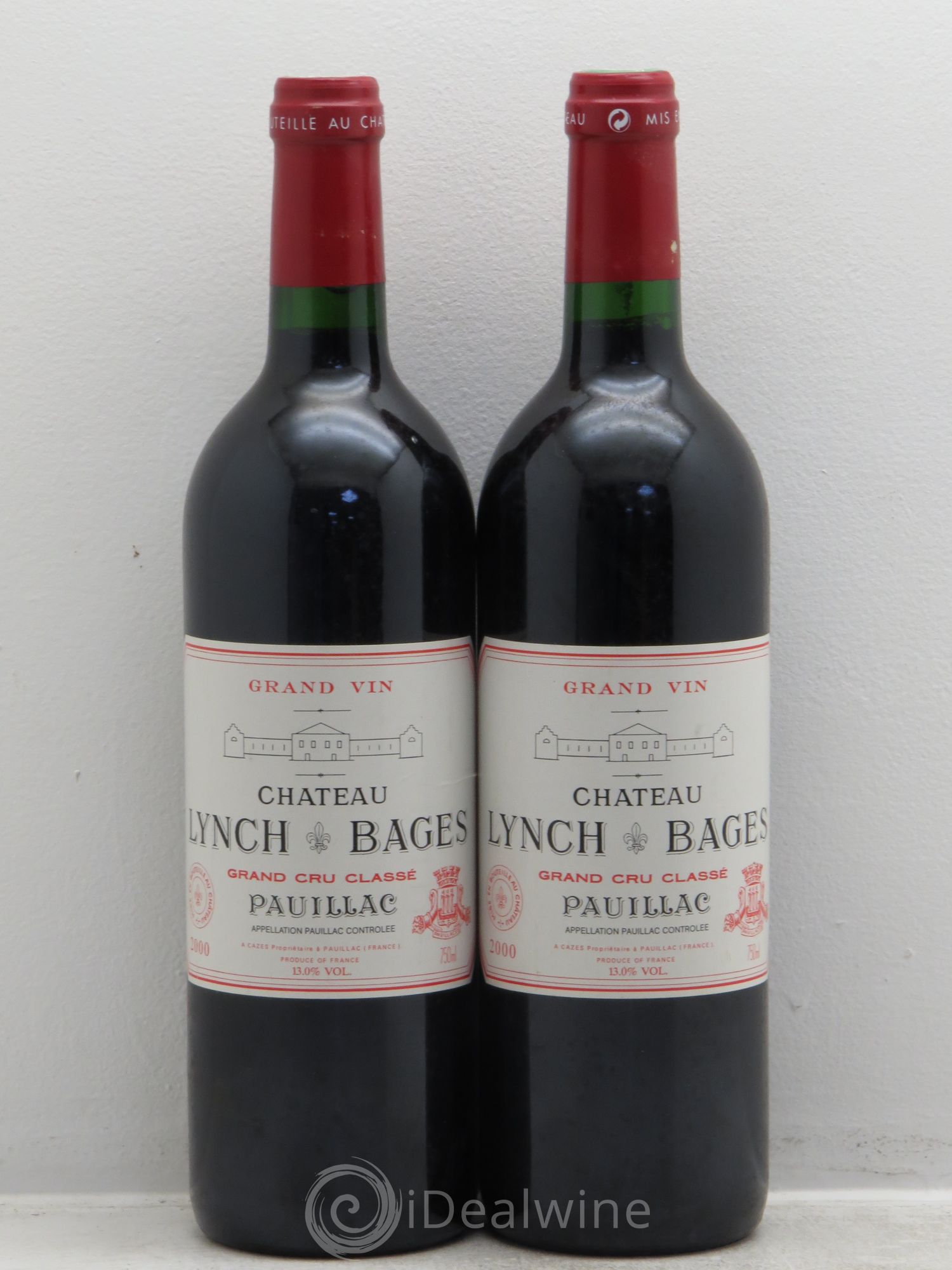 Château Lynch Bages 5ème Grand Cru Classé 2000 - Lot de 2 bouteilles - 0